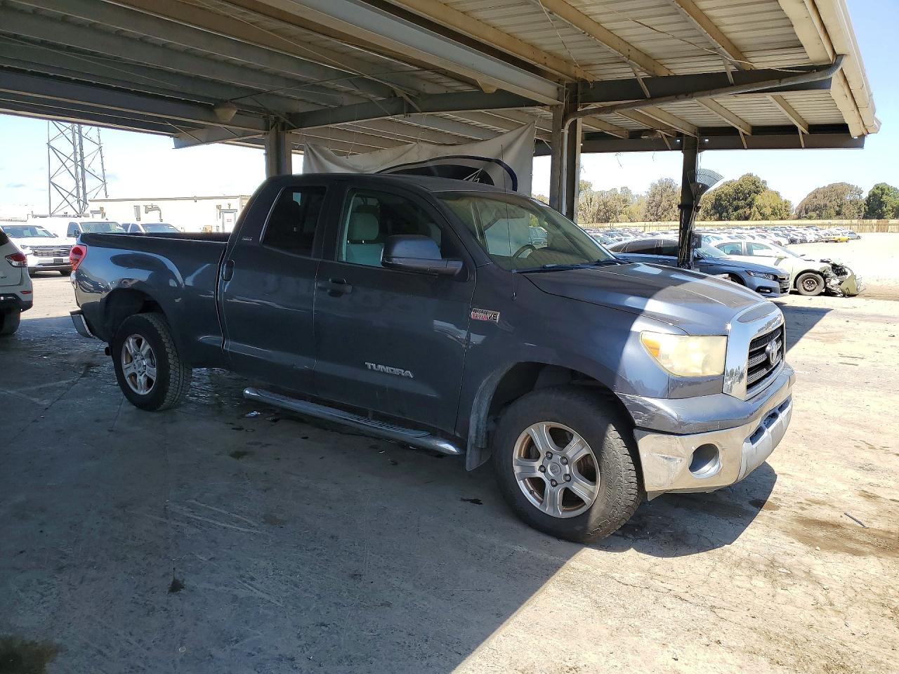 2008 Toyota Tundra Sr5 Gray vin: 5TFBV54188X056779