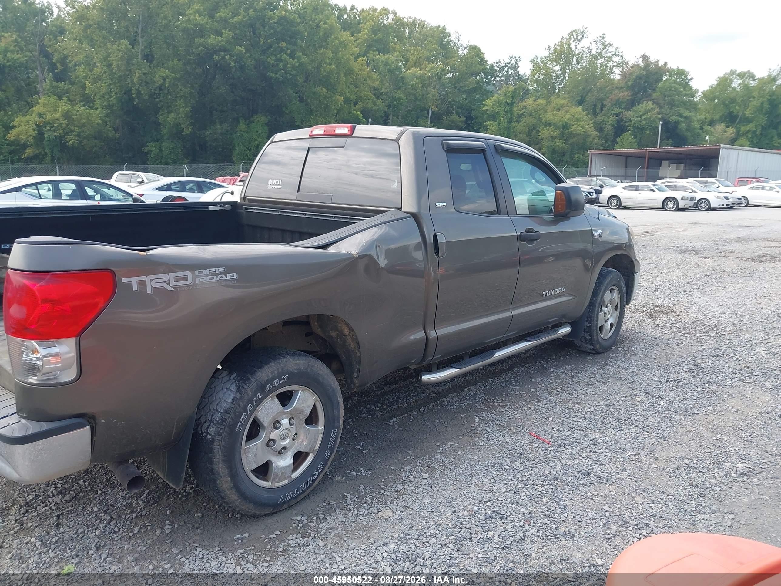 2008 Toyota Tundra Sr5 5.7l V8 Green vin: 5TFBV54198X062560