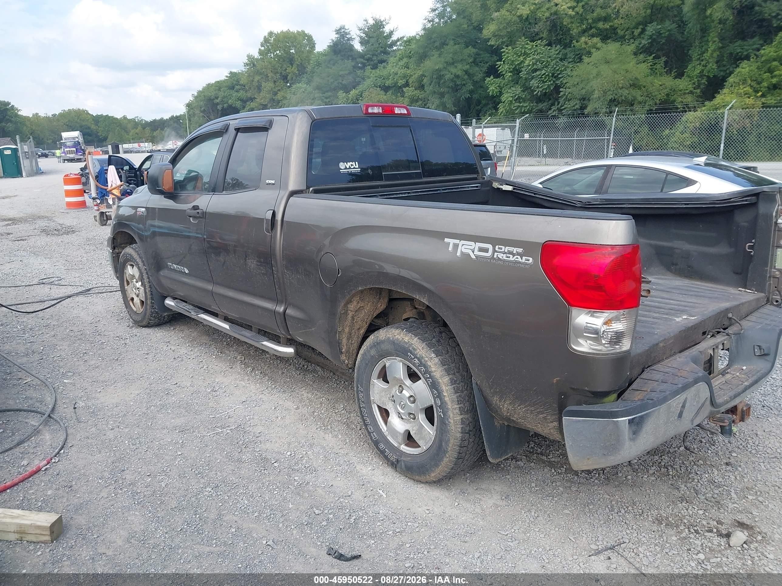 2008 Toyota Tundra Sr5 5.7l V8 Green vin: 5TFBV54198X062560