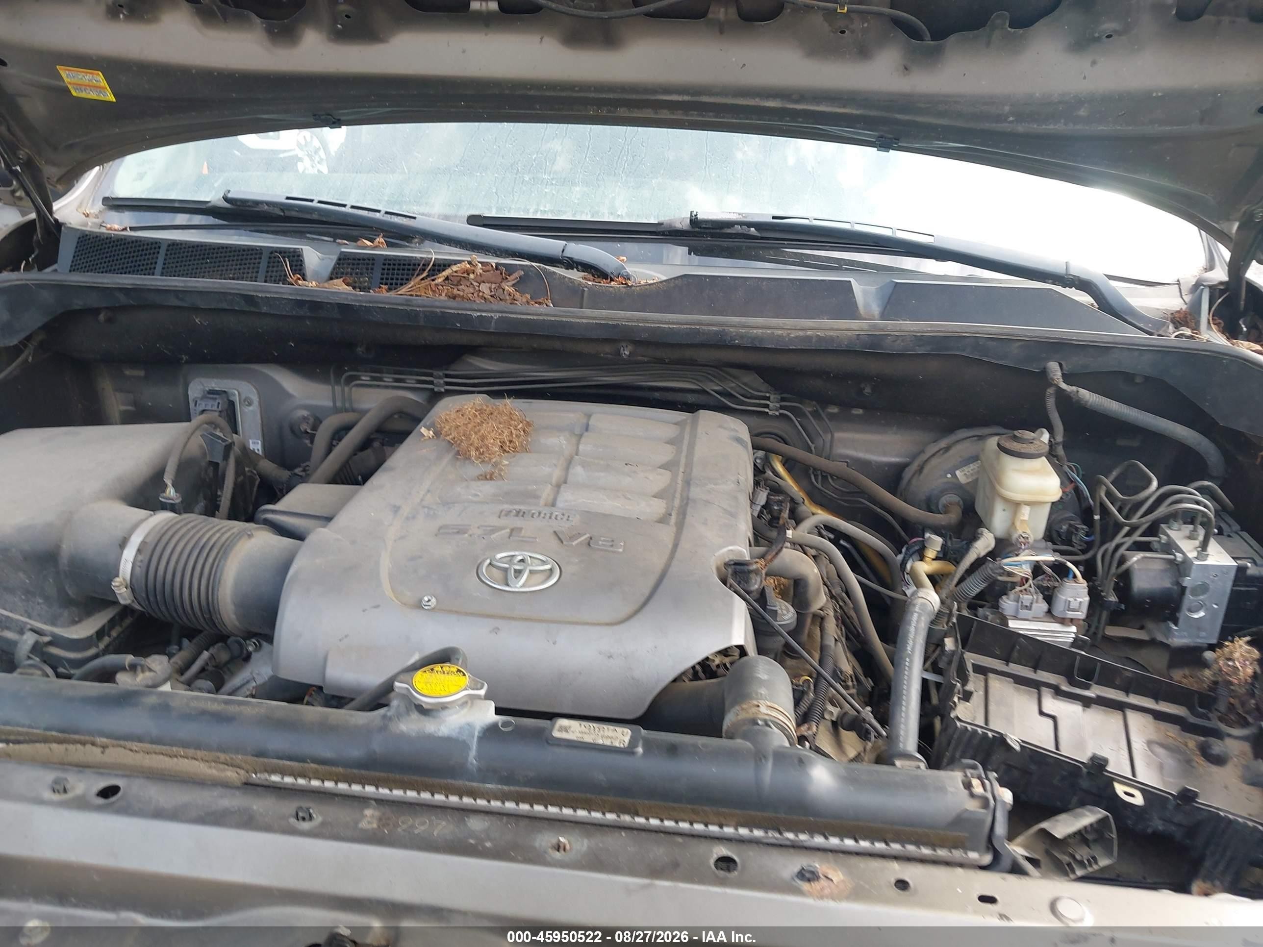 2008 Toyota Tundra Sr5 5.7l V8 Green vin: 5TFBV54198X062560