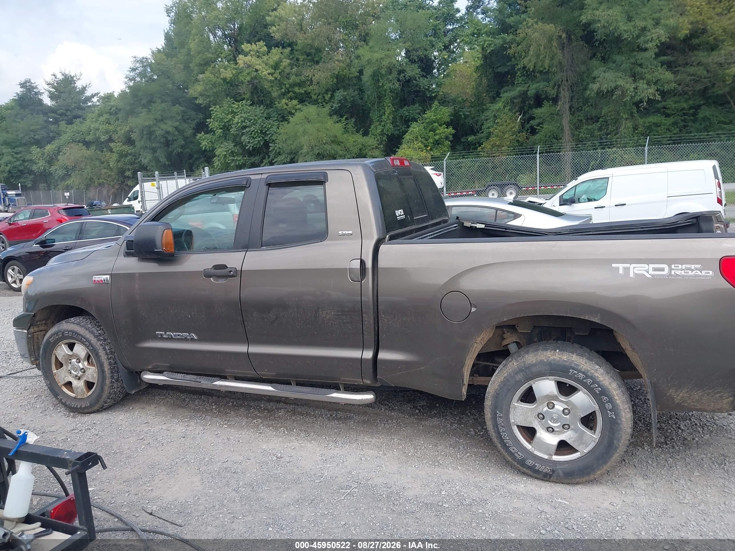2008 Toyota Tundra Sr5 5.7l V8 Green vin: 5TFBV54198X062560