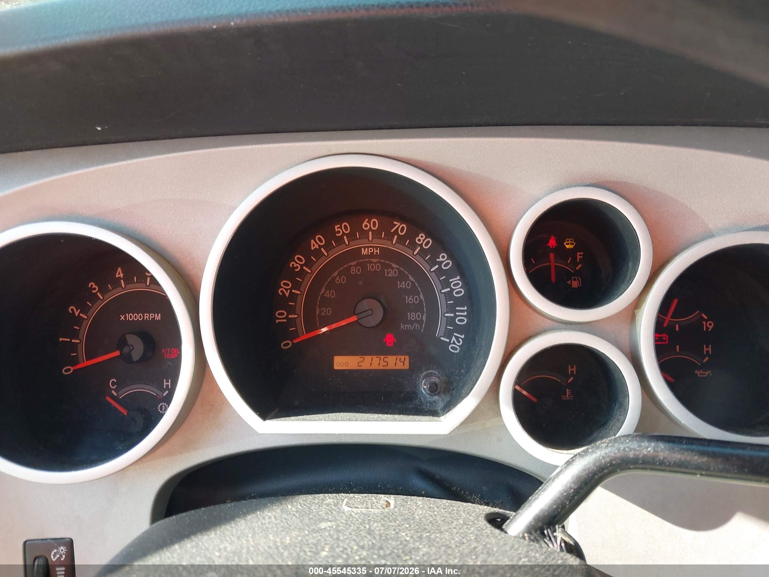2007 Toyota Tundra Sr5 5.7l V8 Белый vin: 5TFBV541X7X032160