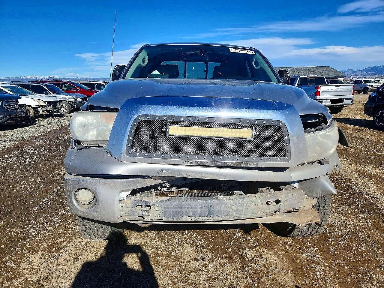 2008 Toyota Tundra Sr5 Silver vin: 5TFBV541X8X080789