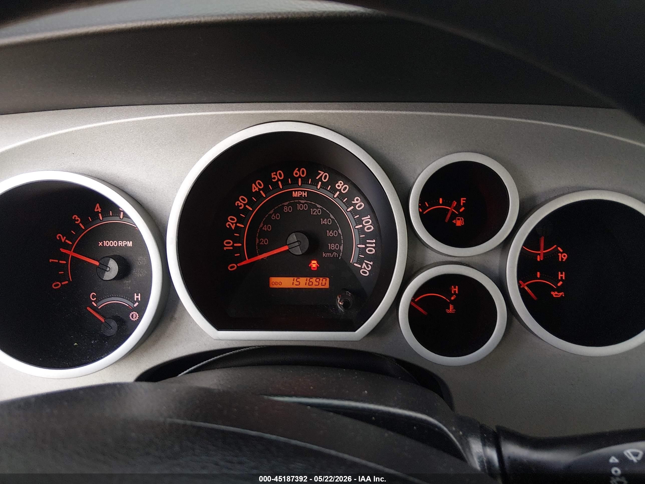 2009 Toyota Tundra Grade 5.7l V8 Black vin: 5TFBV541X9X086500