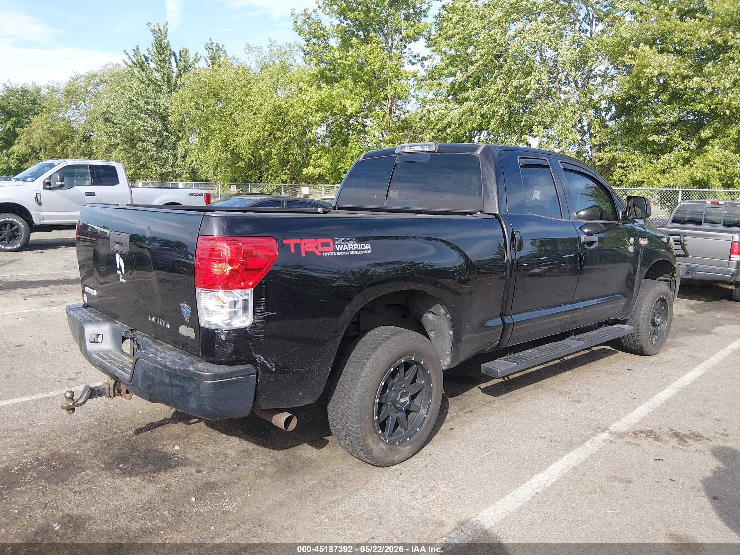 2009 Toyota Tundra Grade 5.7l V8 Black vin: 5TFBV541X9X086500