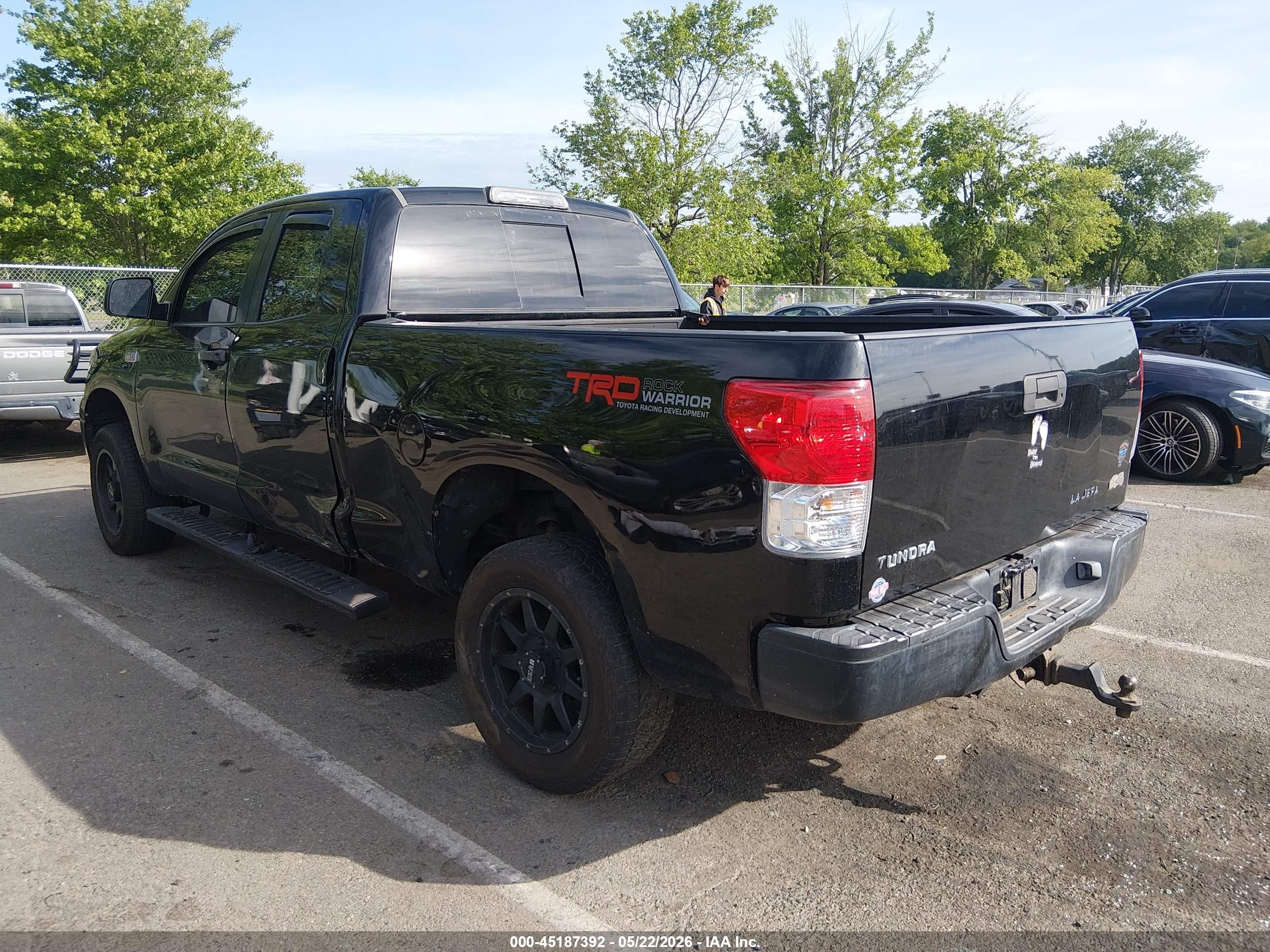 2009 Toyota Tundra Grade 5.7l V8 Black vin: 5TFBV541X9X086500