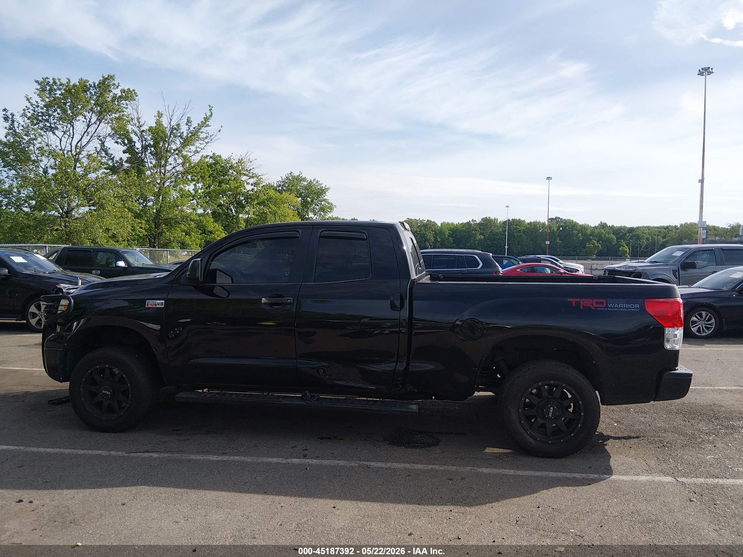 2009 Toyota Tundra Grade 5.7l V8 Black vin: 5TFBV541X9X086500