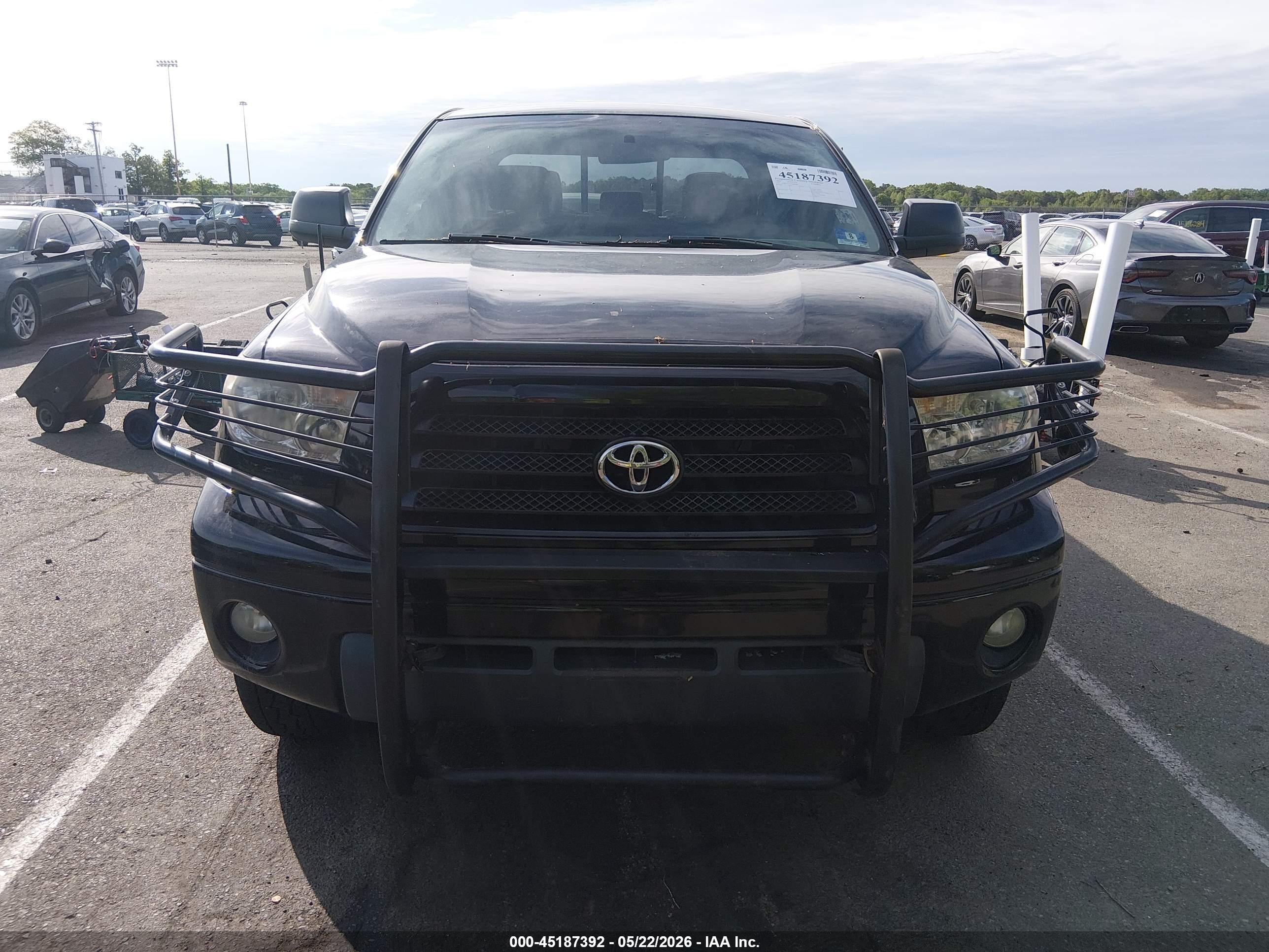 2009 Toyota Tundra Grade 5.7l V8 Black vin: 5TFBV541X9X086500