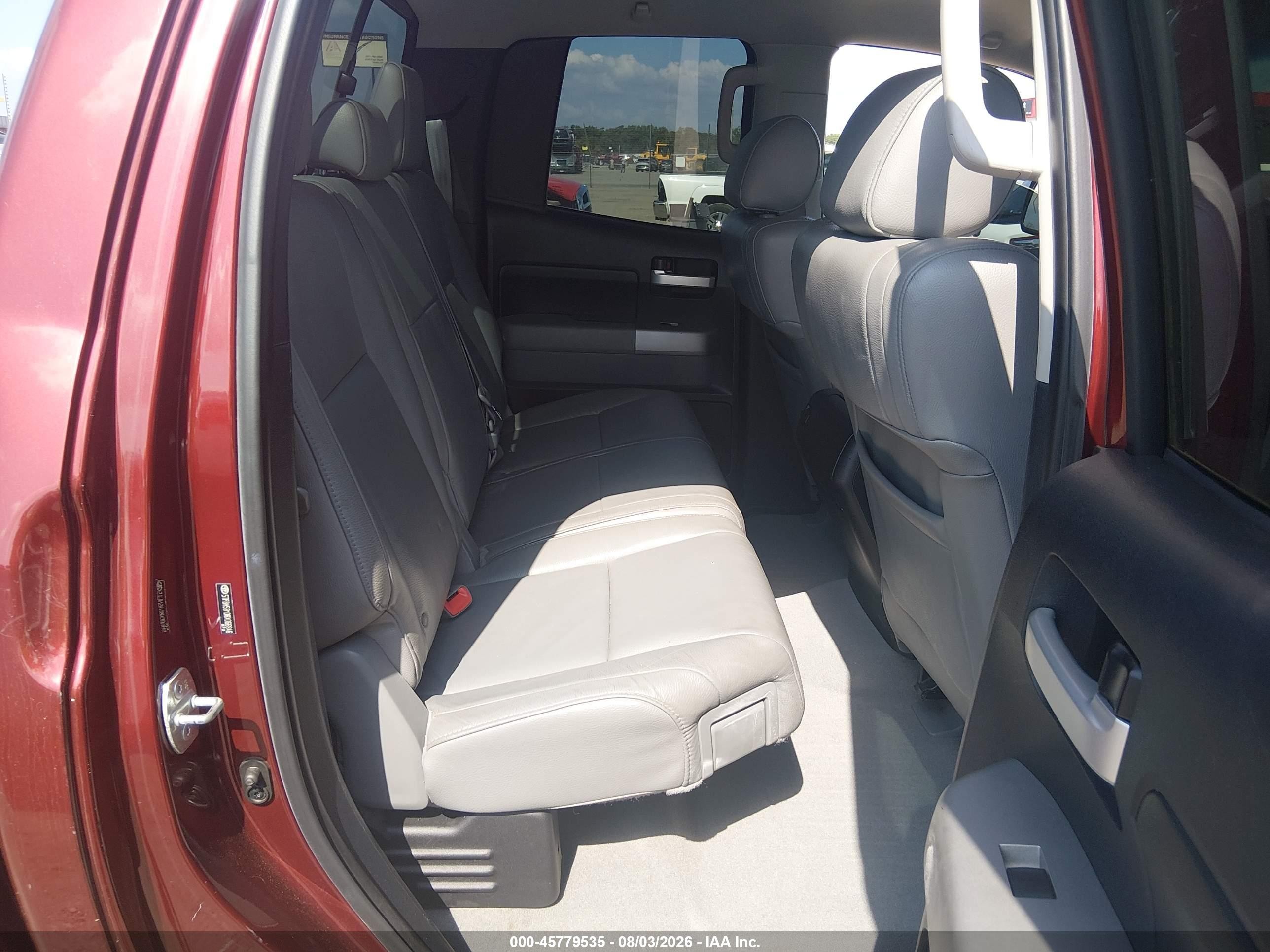 2008 Toyota Tundra Limited 5.7l V8 Maroon vin: 5TFBV58108X066846