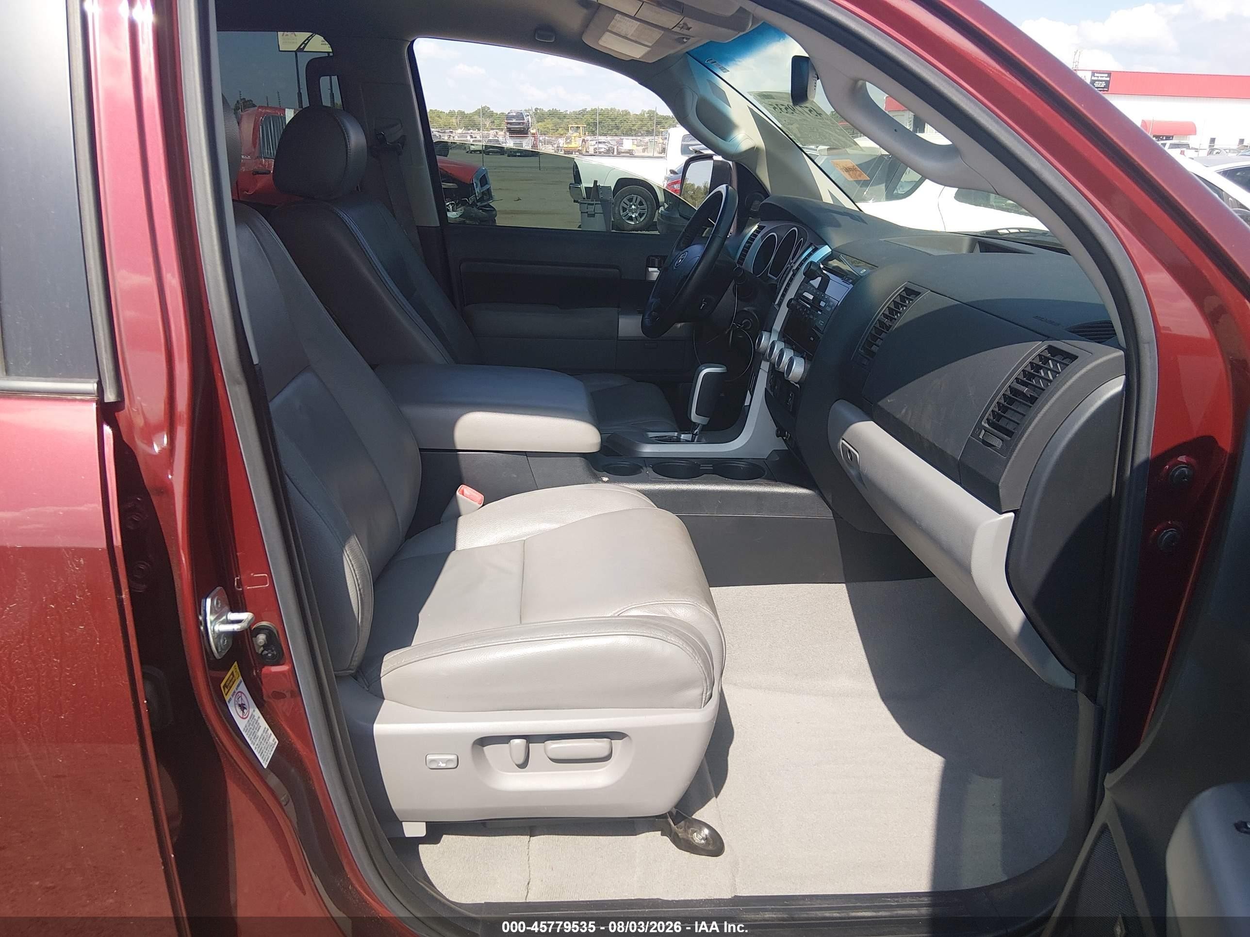 2008 Toyota Tundra Limited 5.7l V8 Maroon vin: 5TFBV58108X066846