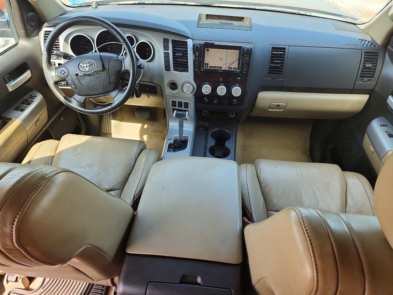 2008 Toyota Tundra Double Cab Limited Желто-коричневый vin: 5TFBV58118X073868