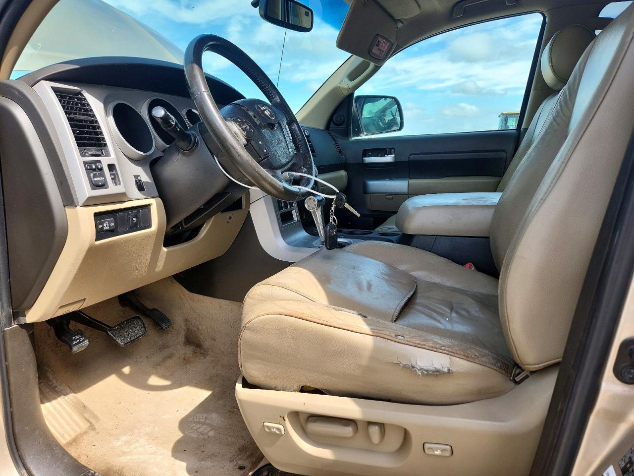 2008 Toyota Tundra Double Cab Limited Желто-коричневый vin: 5TFBV58118X073868