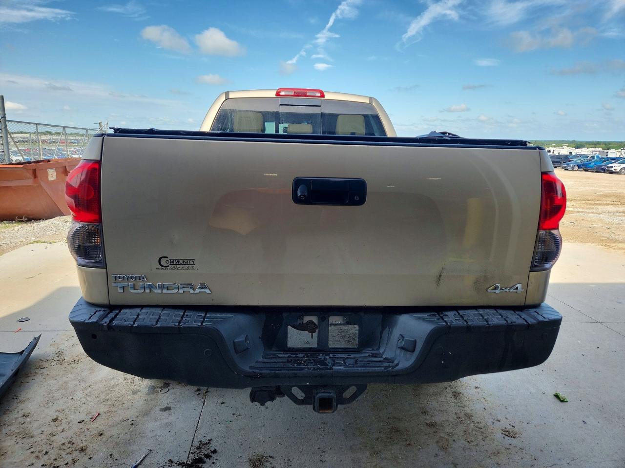 2008 Toyota Tundra Double Cab Limited Желто-коричневый vin: 5TFBV58118X073868