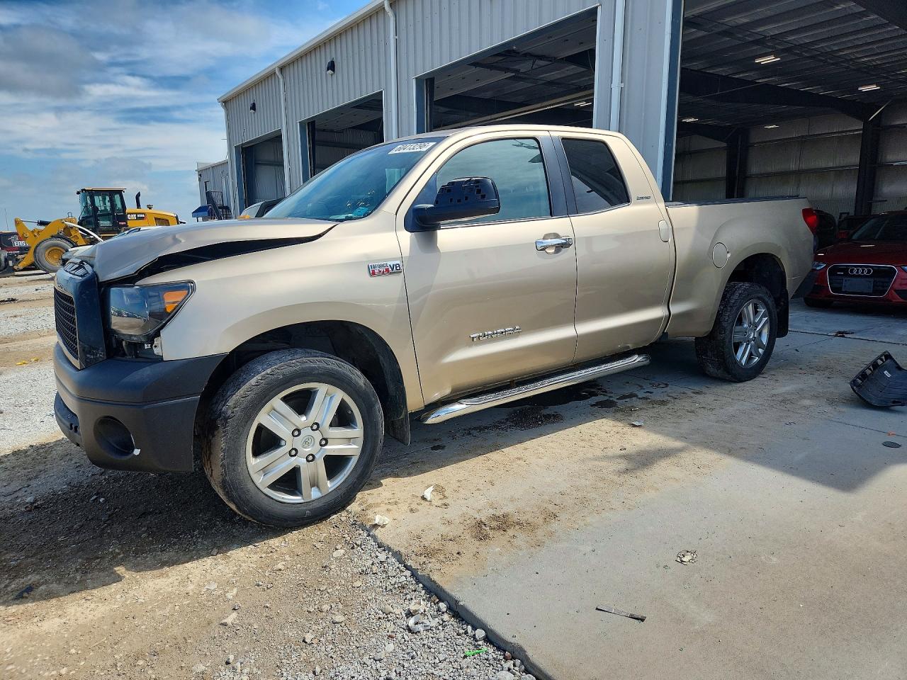 2008 Toyota Tundra Double Cab Limited Желто-коричневый vin: 5TFBV58118X073868