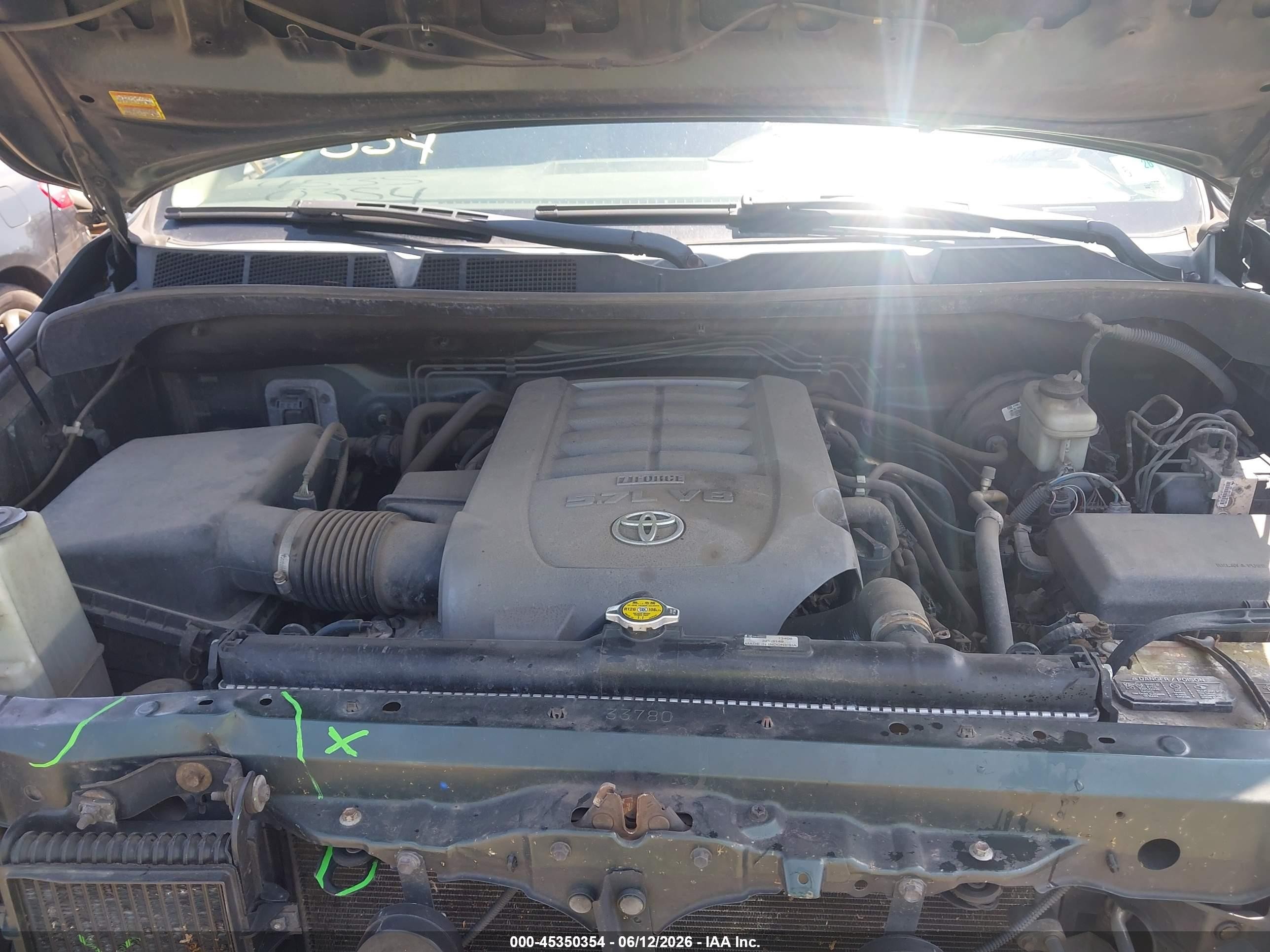 2007 Toyota Tundra Limited 5.7l V8 Green vin: 5TFBV58127X008154