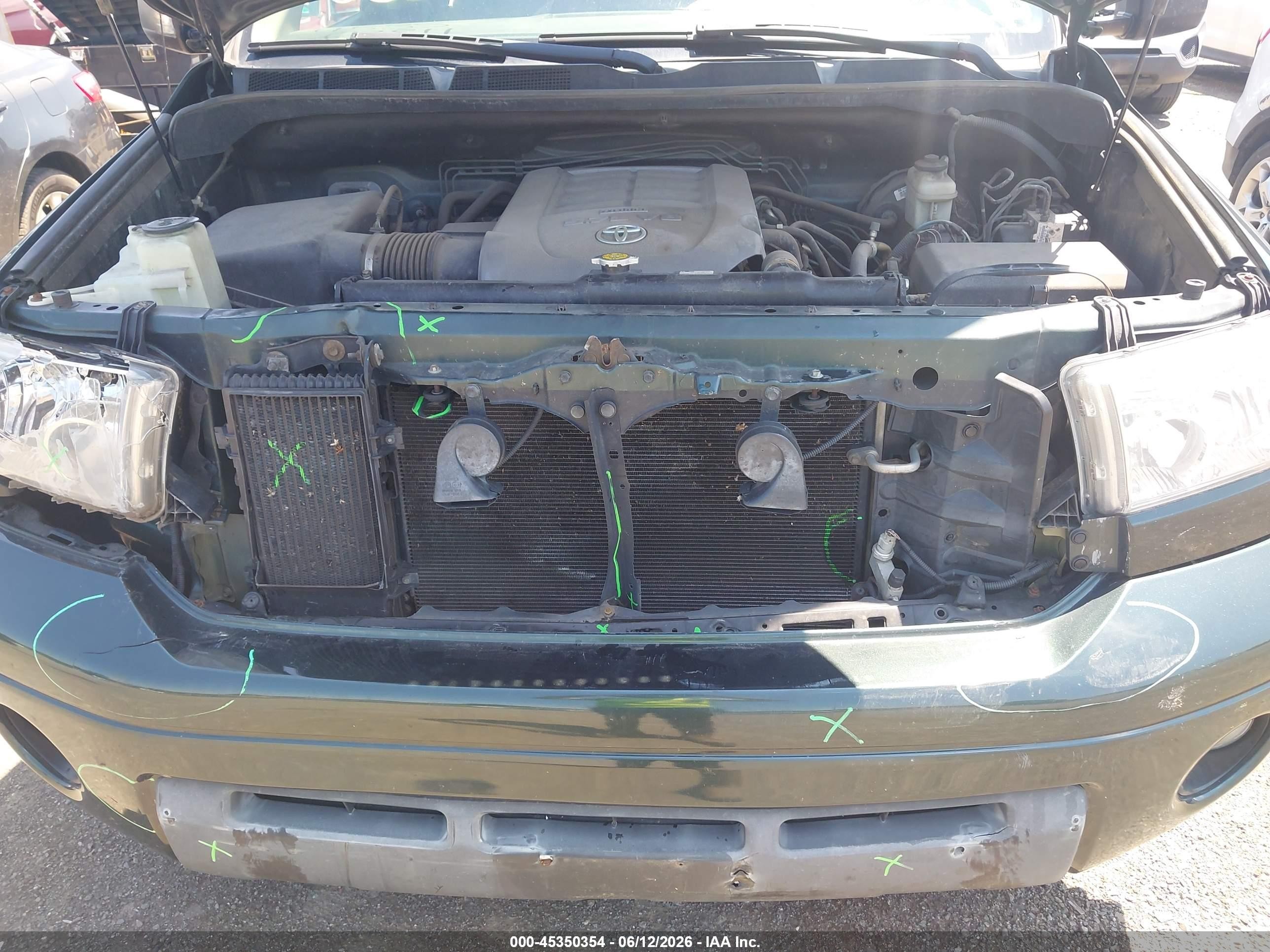 2007 Toyota Tundra Limited 5.7l V8 Green vin: 5TFBV58127X008154