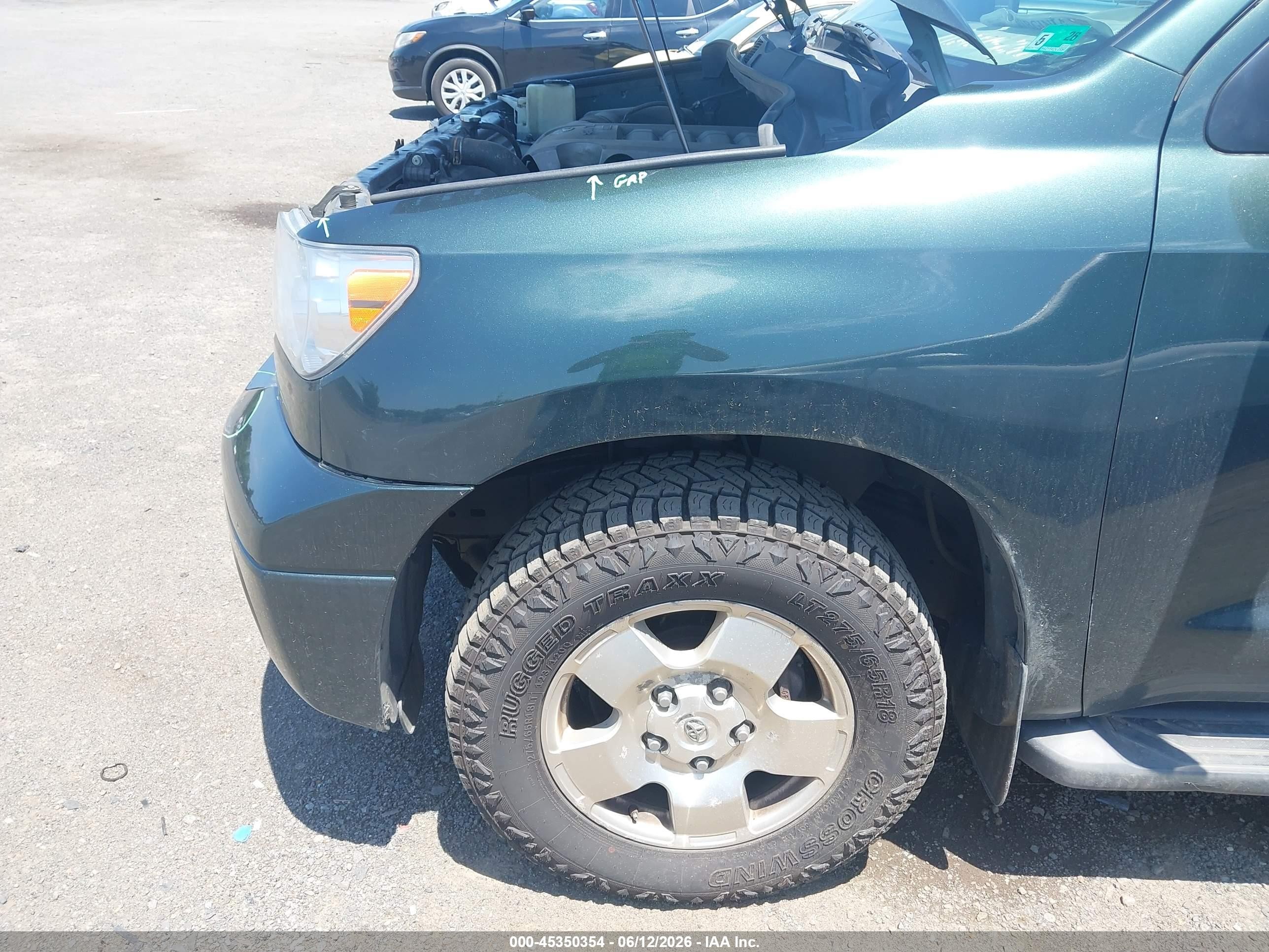 2007 Toyota Tundra Limited 5.7l V8 Green vin: 5TFBV58127X008154