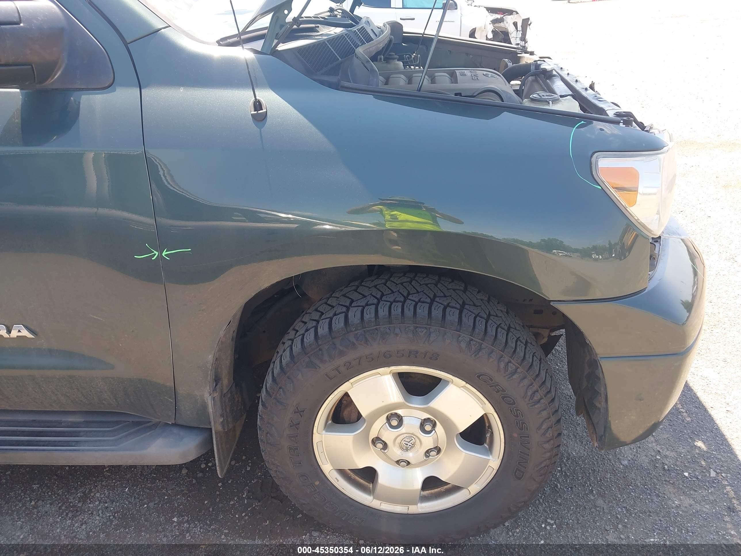 2007 Toyota Tundra Limited 5.7l V8 Green vin: 5TFBV58127X008154