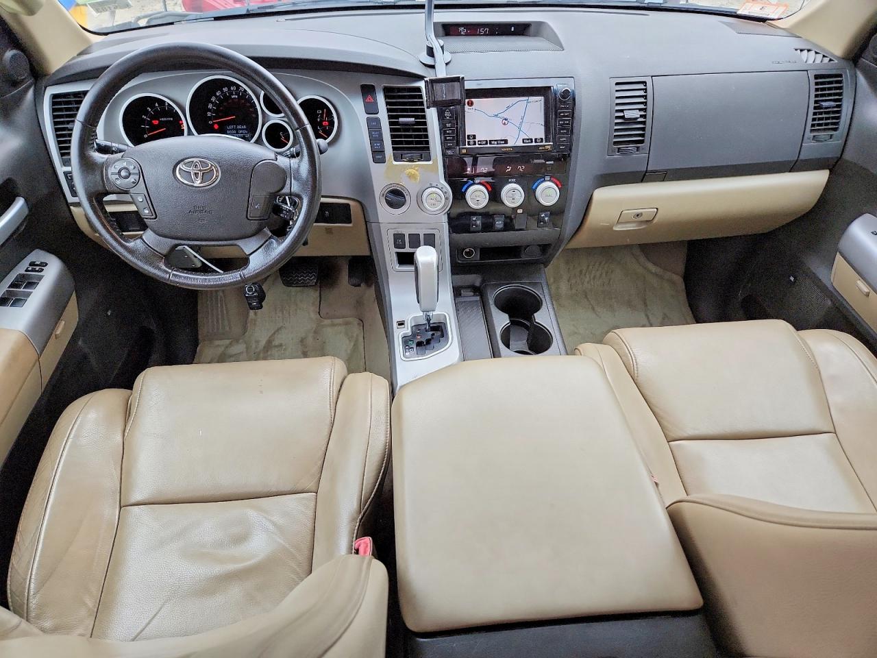 2008 Toyota Tundra Double Cab Limited Beige vin: 5TFBV58128X054889