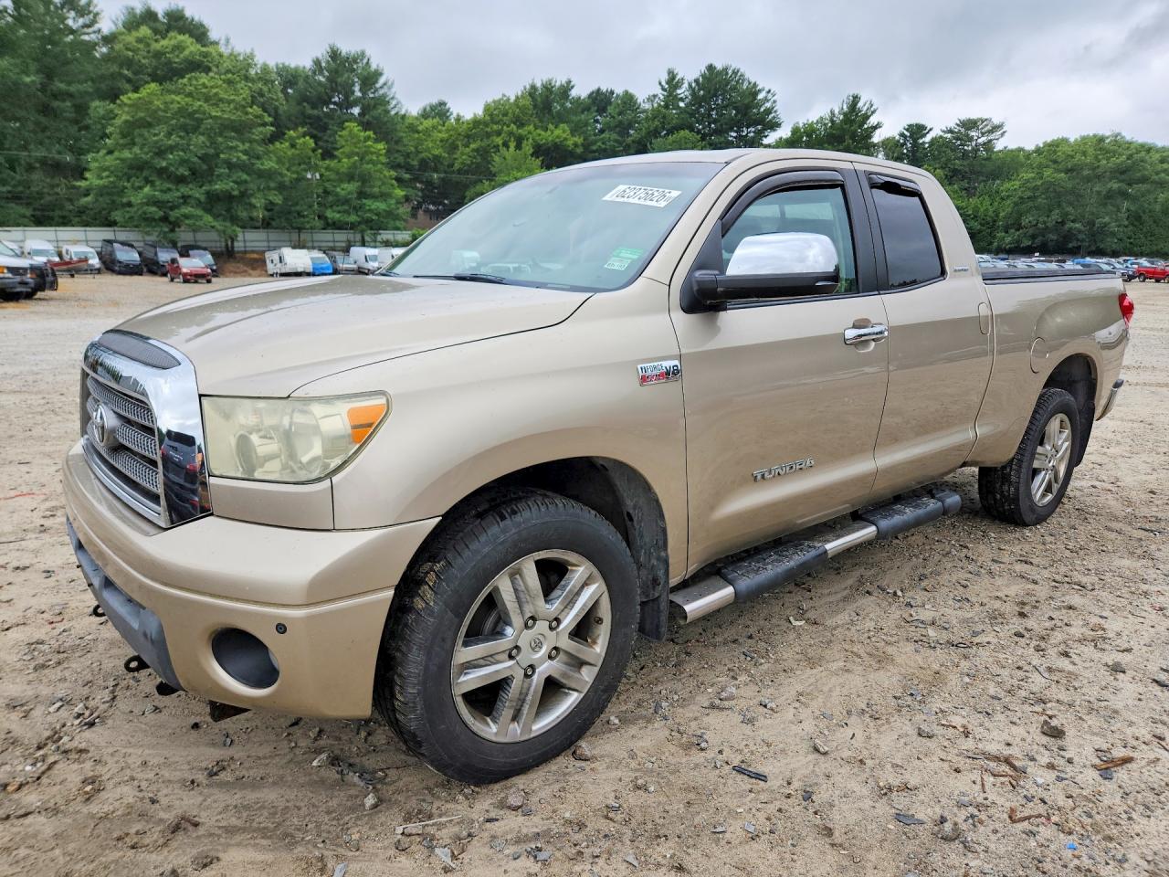 2008 Toyota Tundra Double Cab Limited Beige vin: 5TFBV58128X054889
