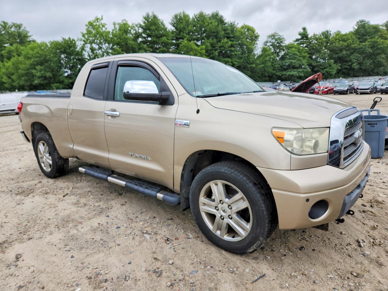 2008 Toyota Tundra Double Cab Limited Beige vin: 5TFBV58128X054889