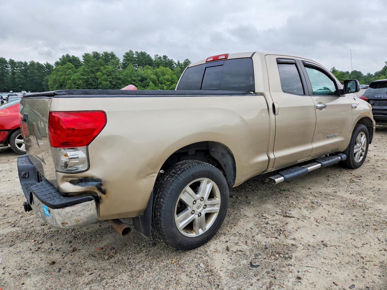 2008 Toyota Tundra Double Cab Limited Beige vin: 5TFBV58128X054889