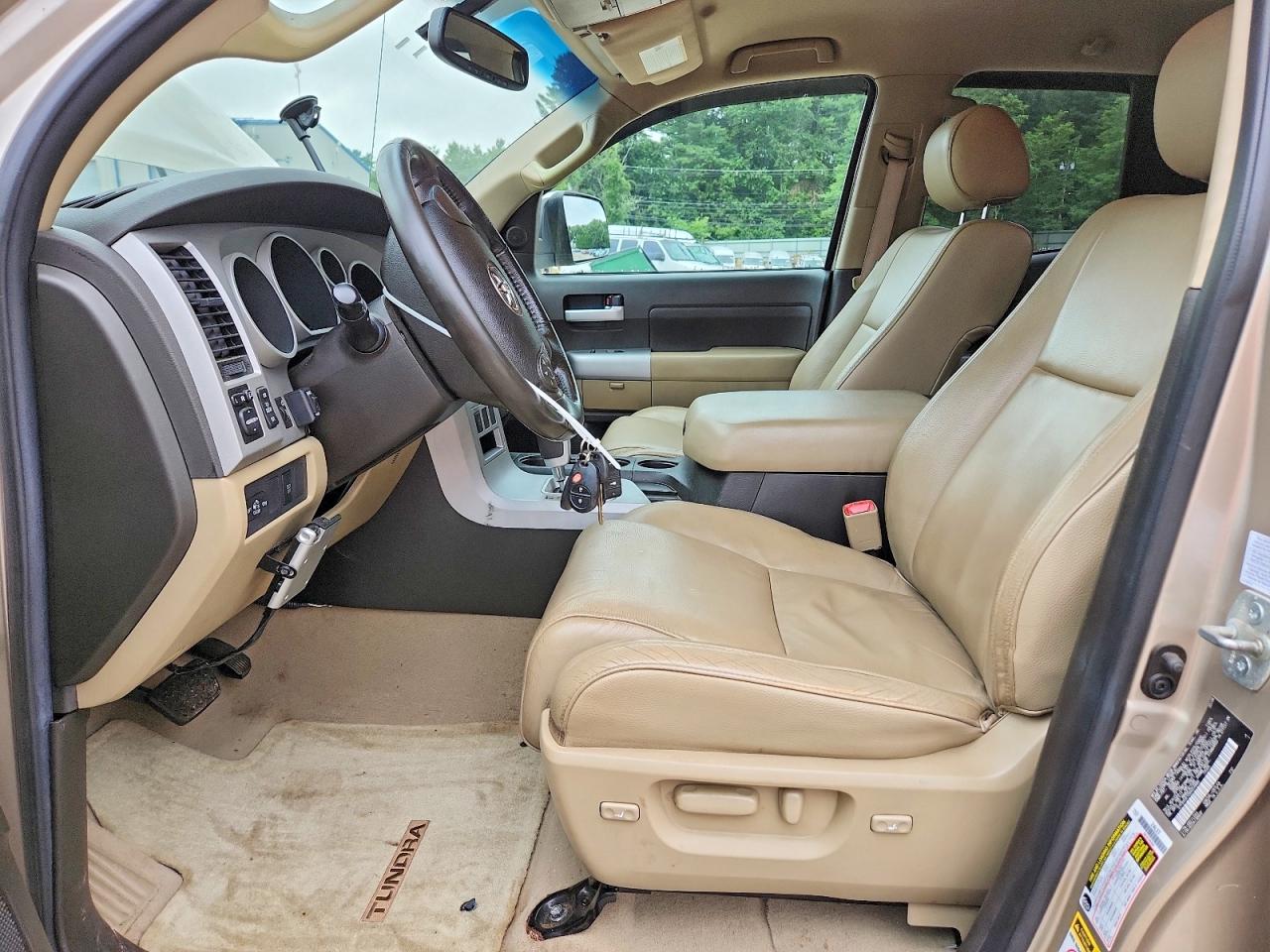 2008 Toyota Tundra Double Cab Limited Beige vin: 5TFBV58128X054889