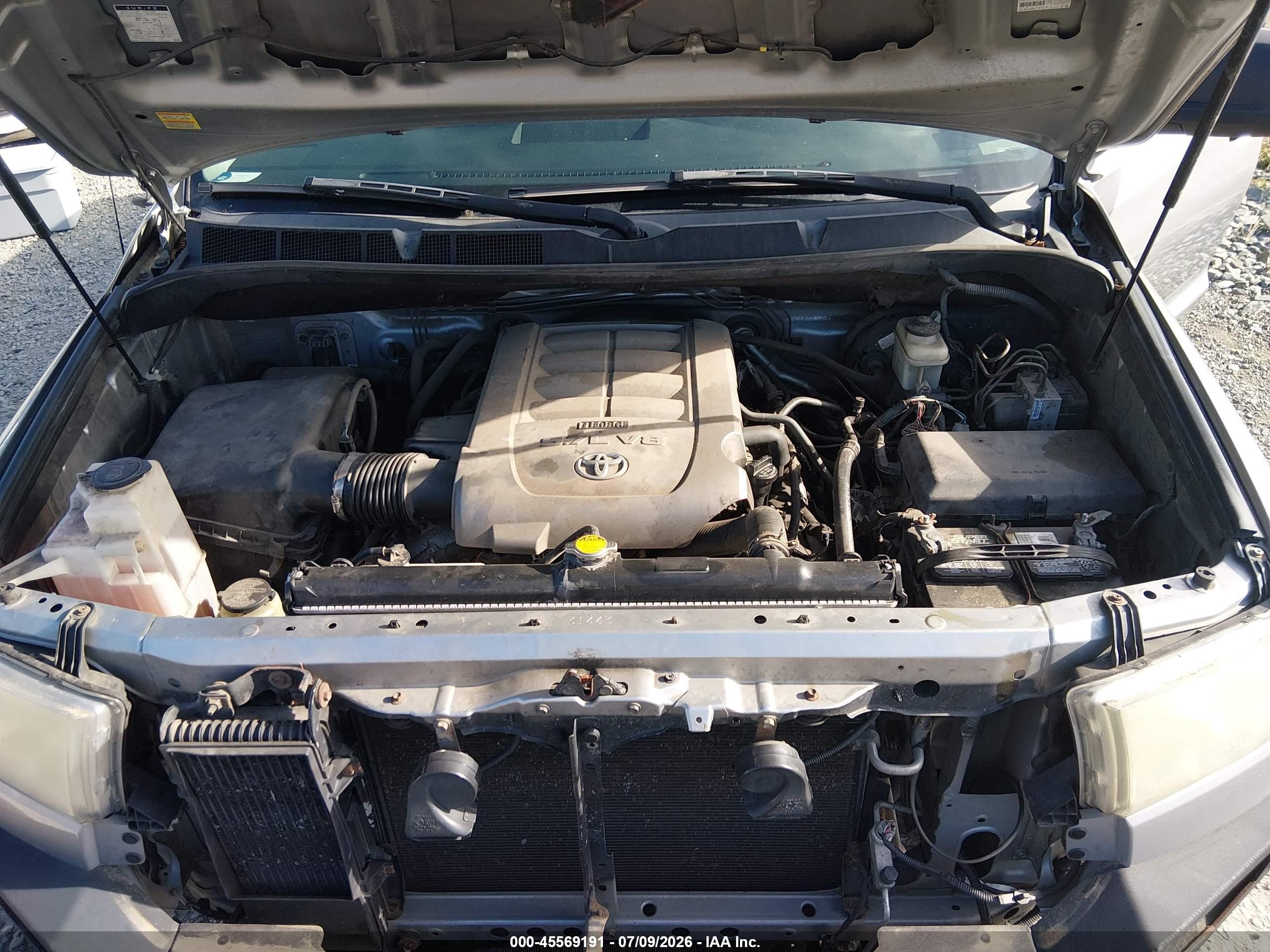 2007 Toyota Tundra Limited 5.7l V8 Silver vin: 5TFBV58137X003836