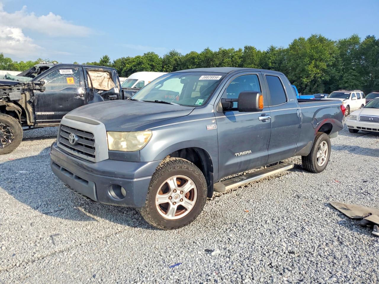 2007 Toyota Tundra Double Cab Limited Black vin: 5TFBV58137X006218