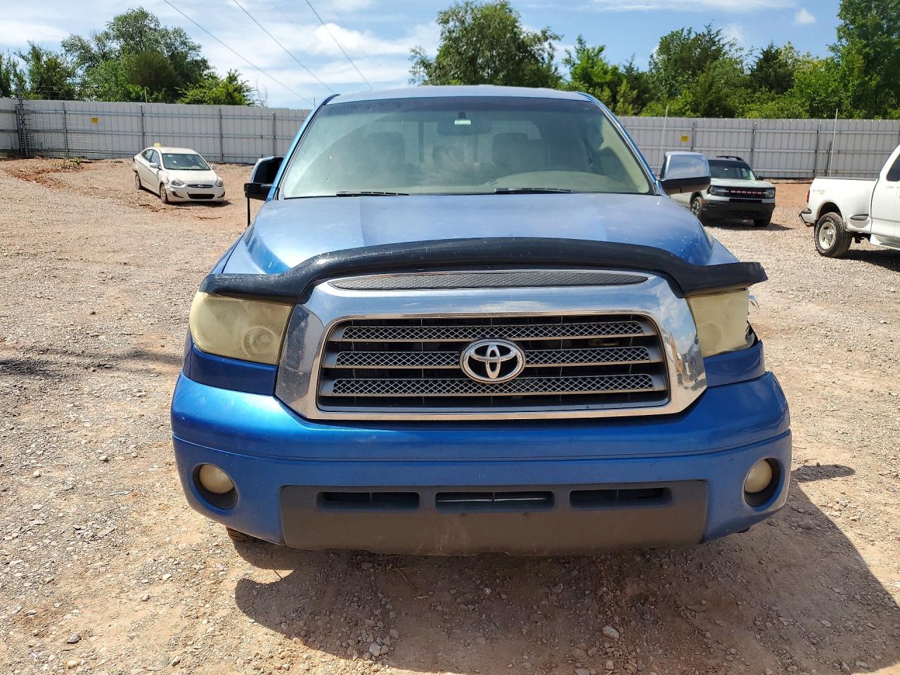 2007 Toyota Tundra Double Cab Limited Blue vin: 5TFBV58137X026761