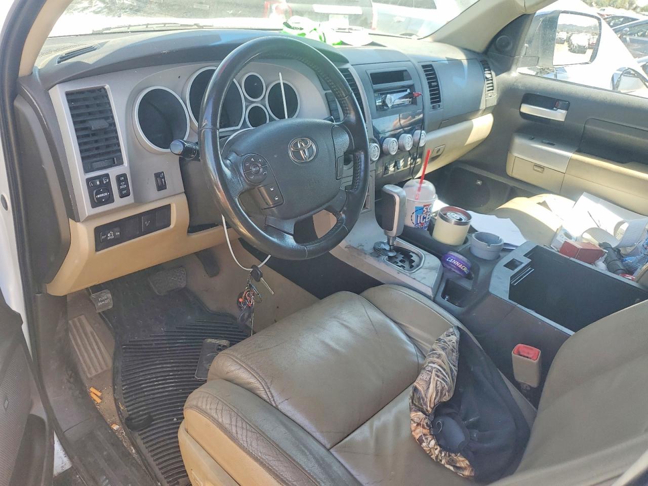 2007 Toyota Tundra Limited Белый vin: 5TFBV58147X003294
