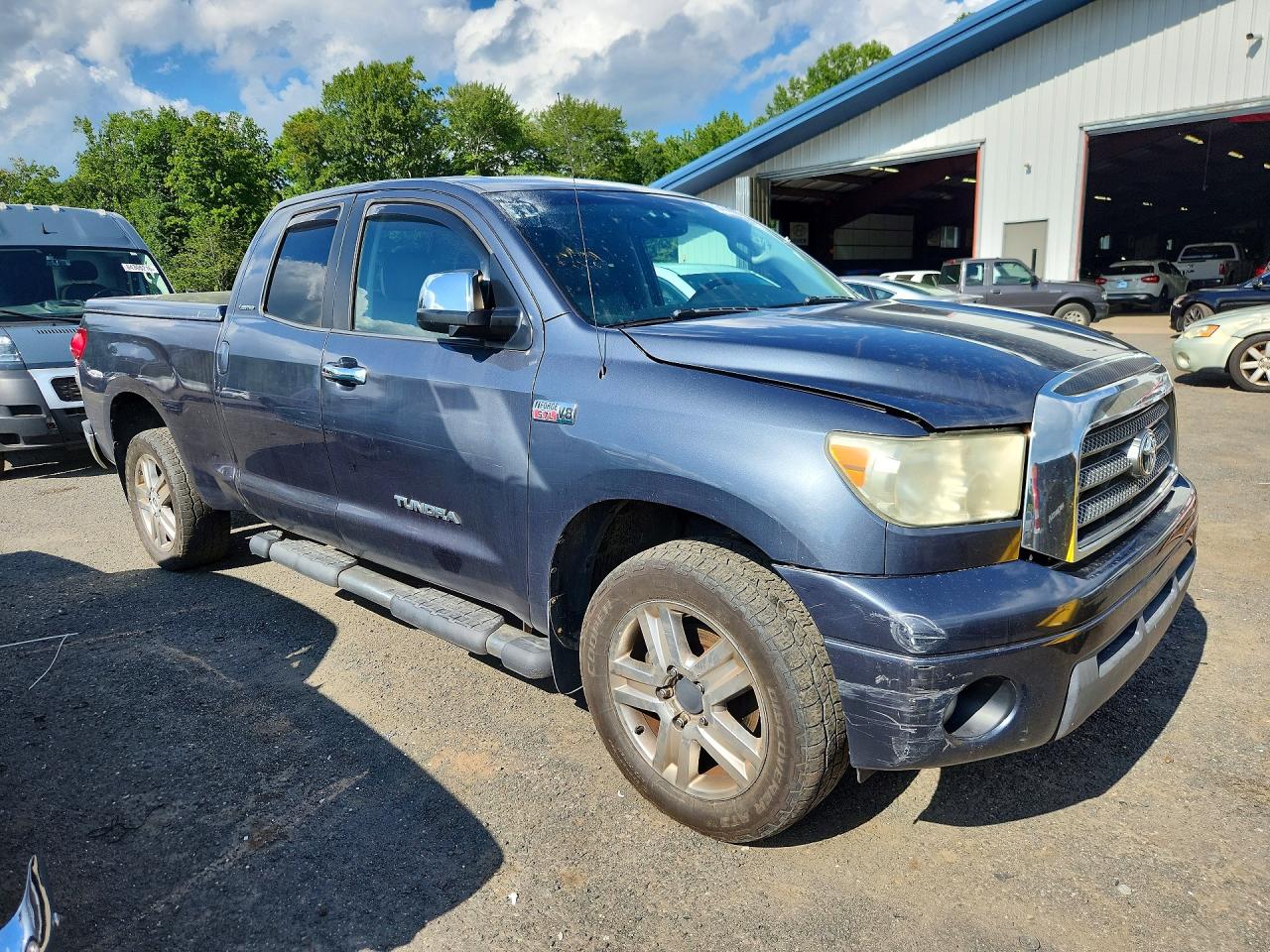 2007 Toyota Tundra Limited Blue vin: 5TFBV58147X007703