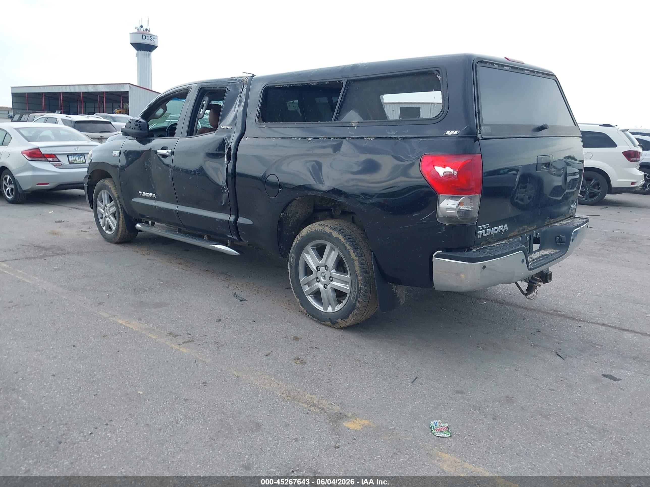 2008 Toyota Tundra Limited 5.7l V8 Черный vin: 5TFBV58148X050925