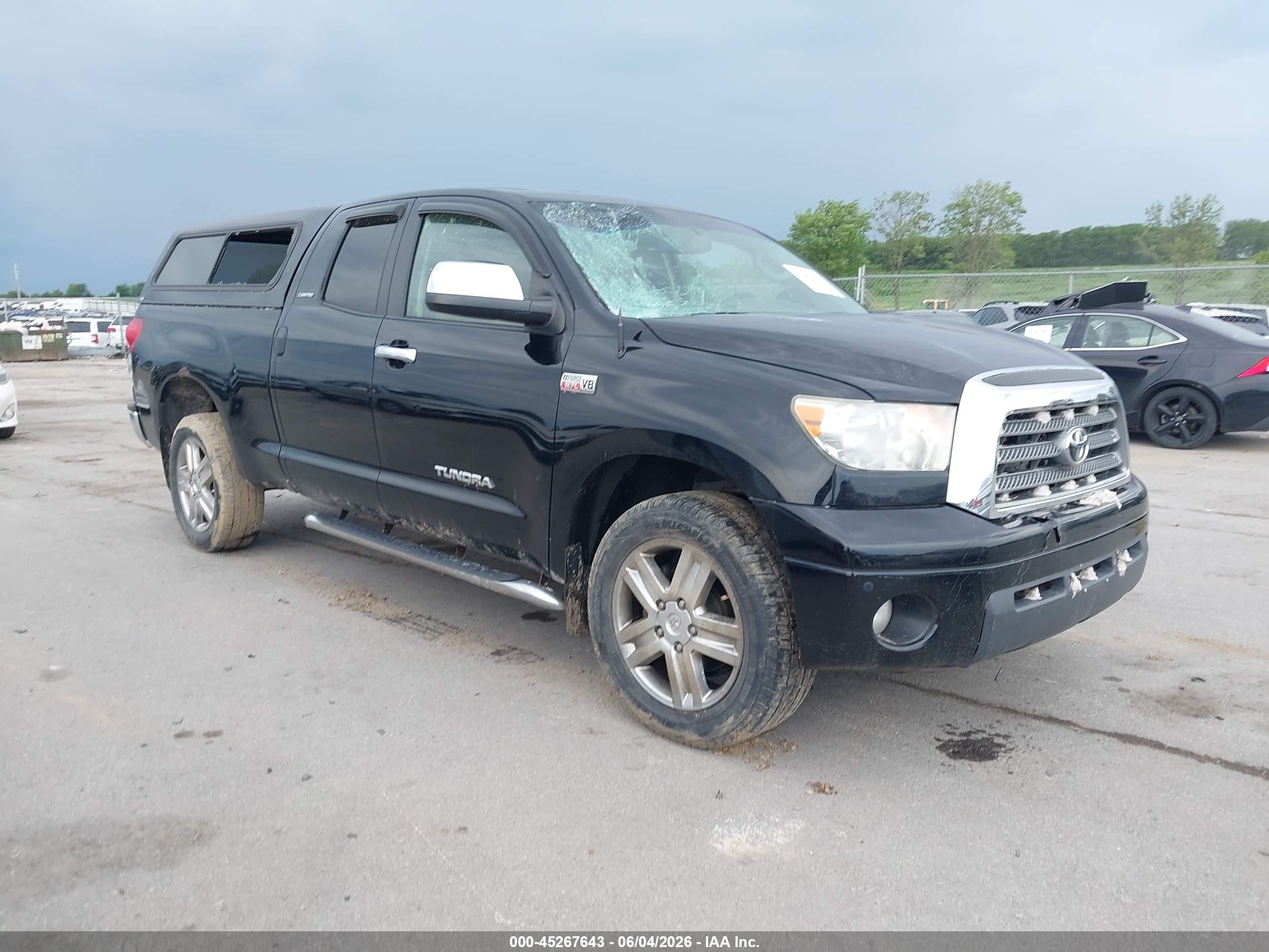 2008 Toyota Tundra Limited 5.7l V8 Черный vin: 5TFBV58148X050925