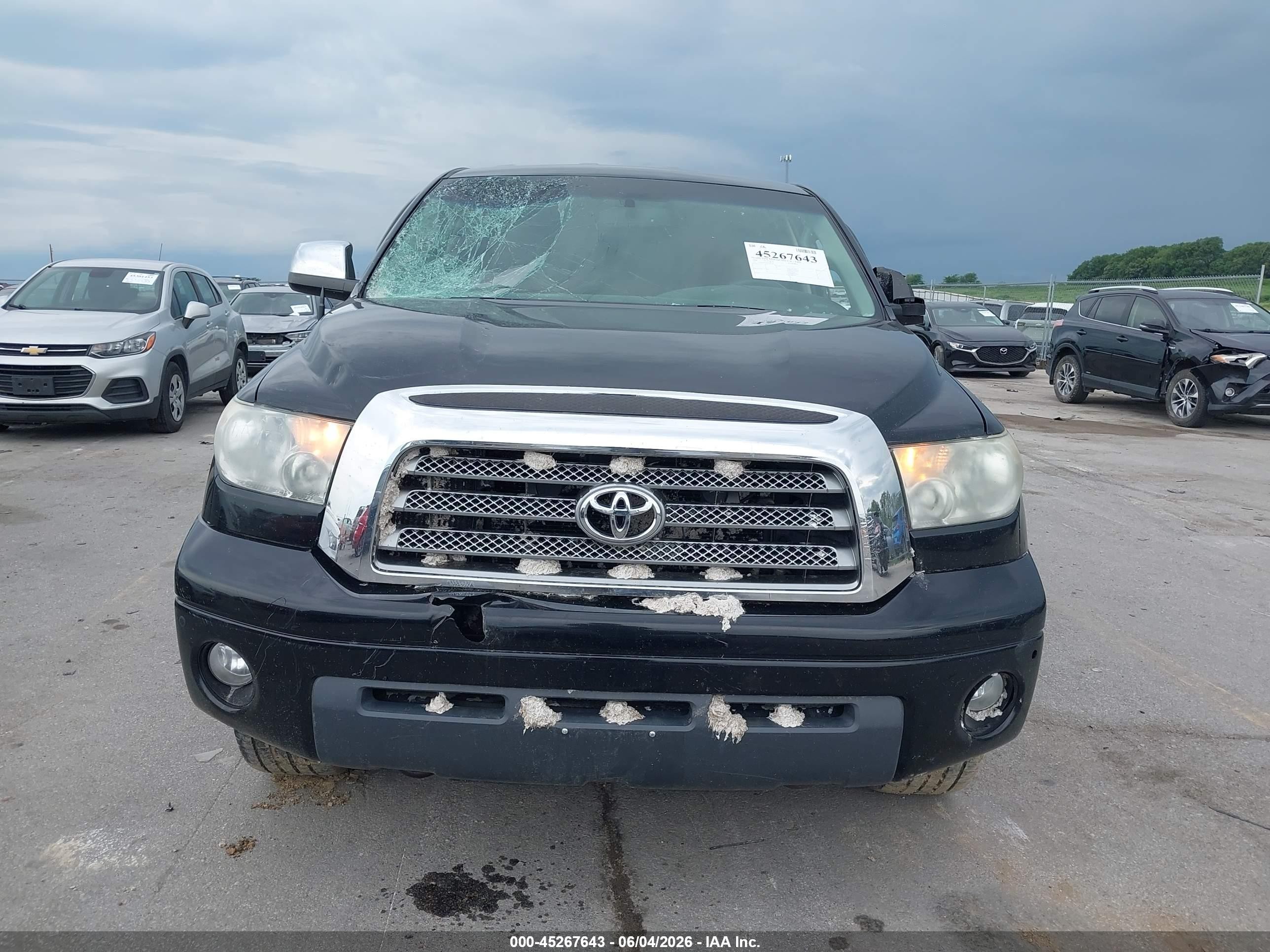 2008 Toyota Tundra Limited 5.7l V8 Черный vin: 5TFBV58148X050925