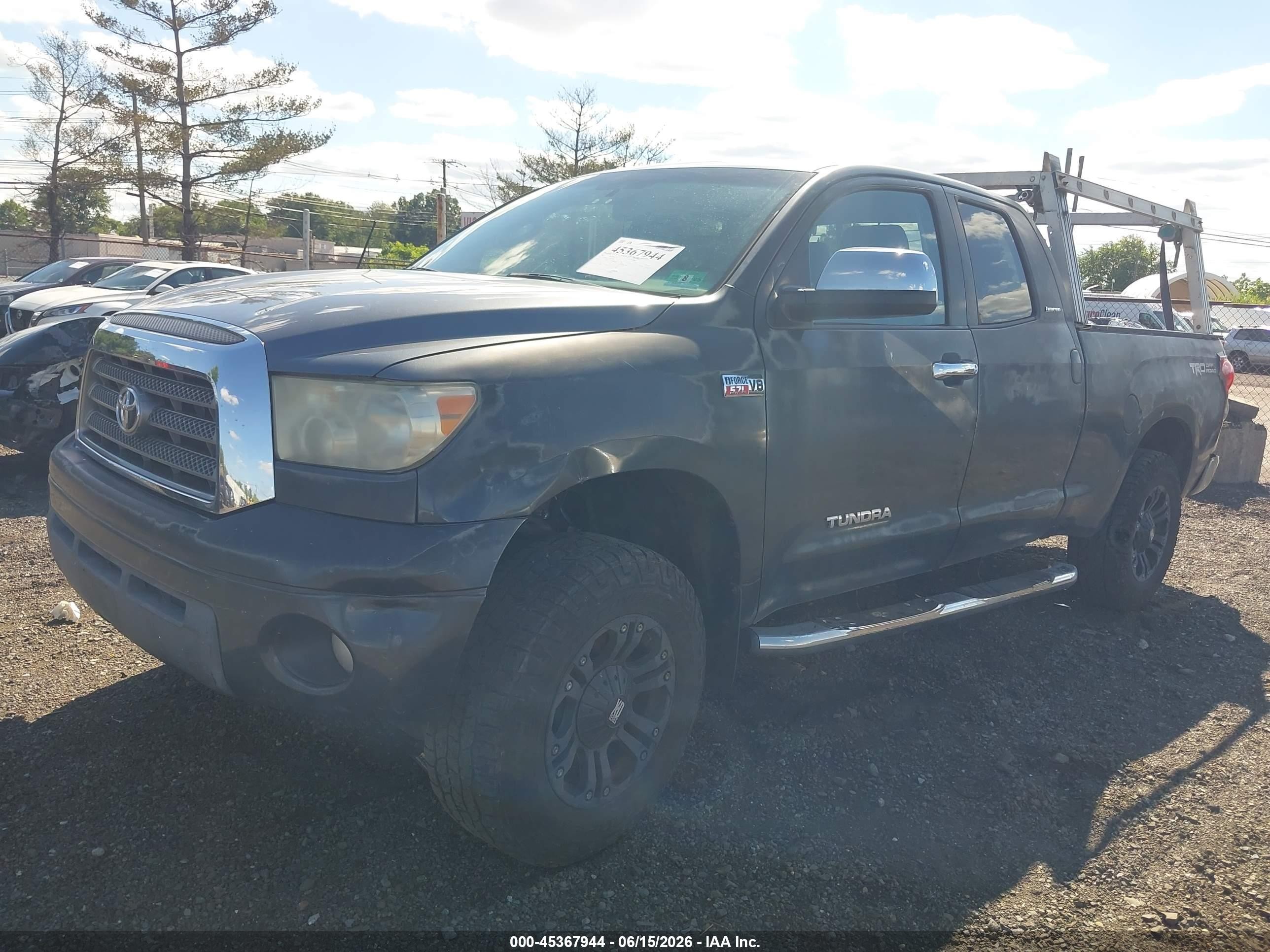 2007 Toyota Tundra Limited 5.7l V8 Gray vin: 5TFBV58157X021044