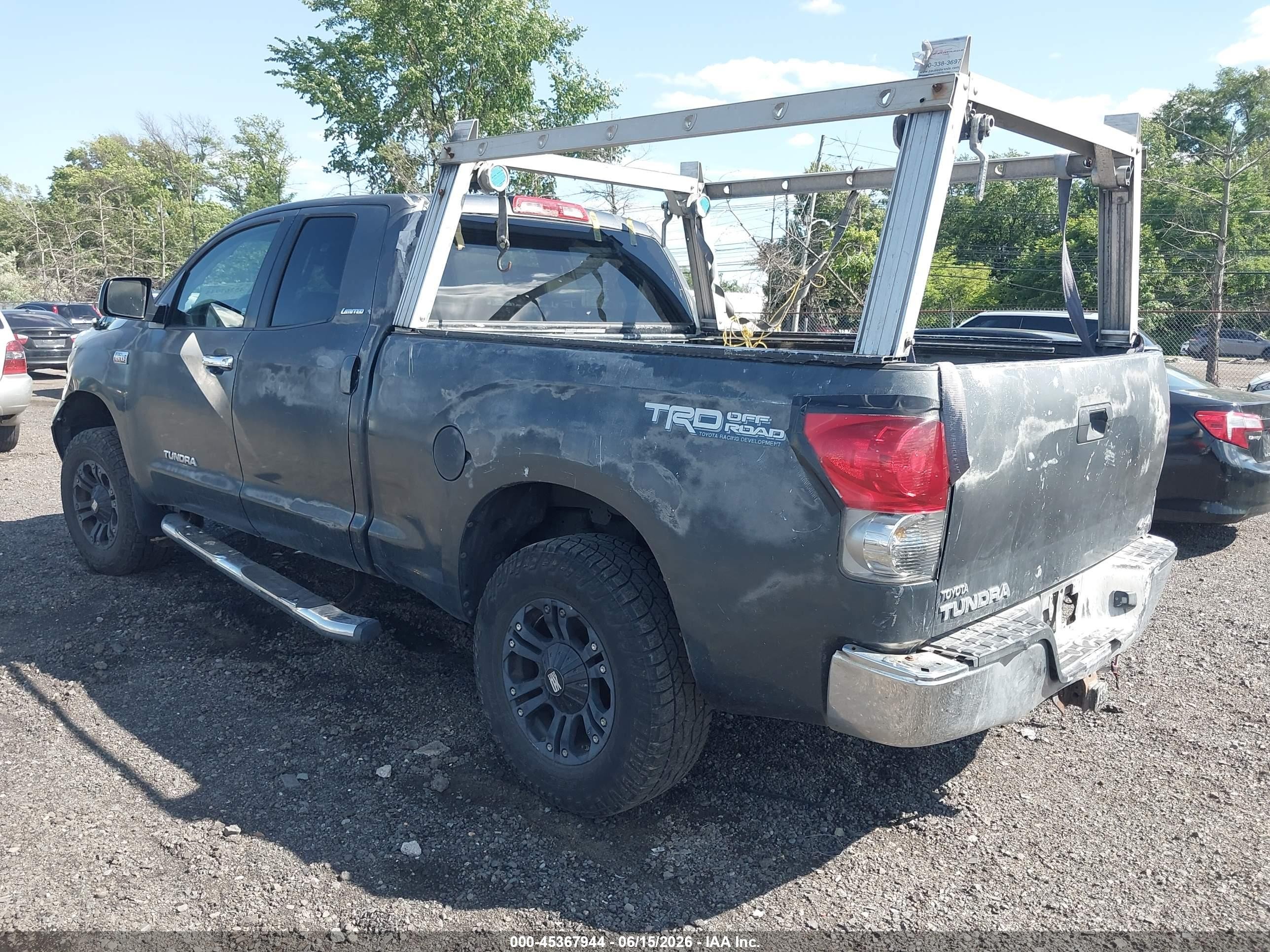 2007 Toyota Tundra Limited 5.7l V8 Gray vin: 5TFBV58157X021044