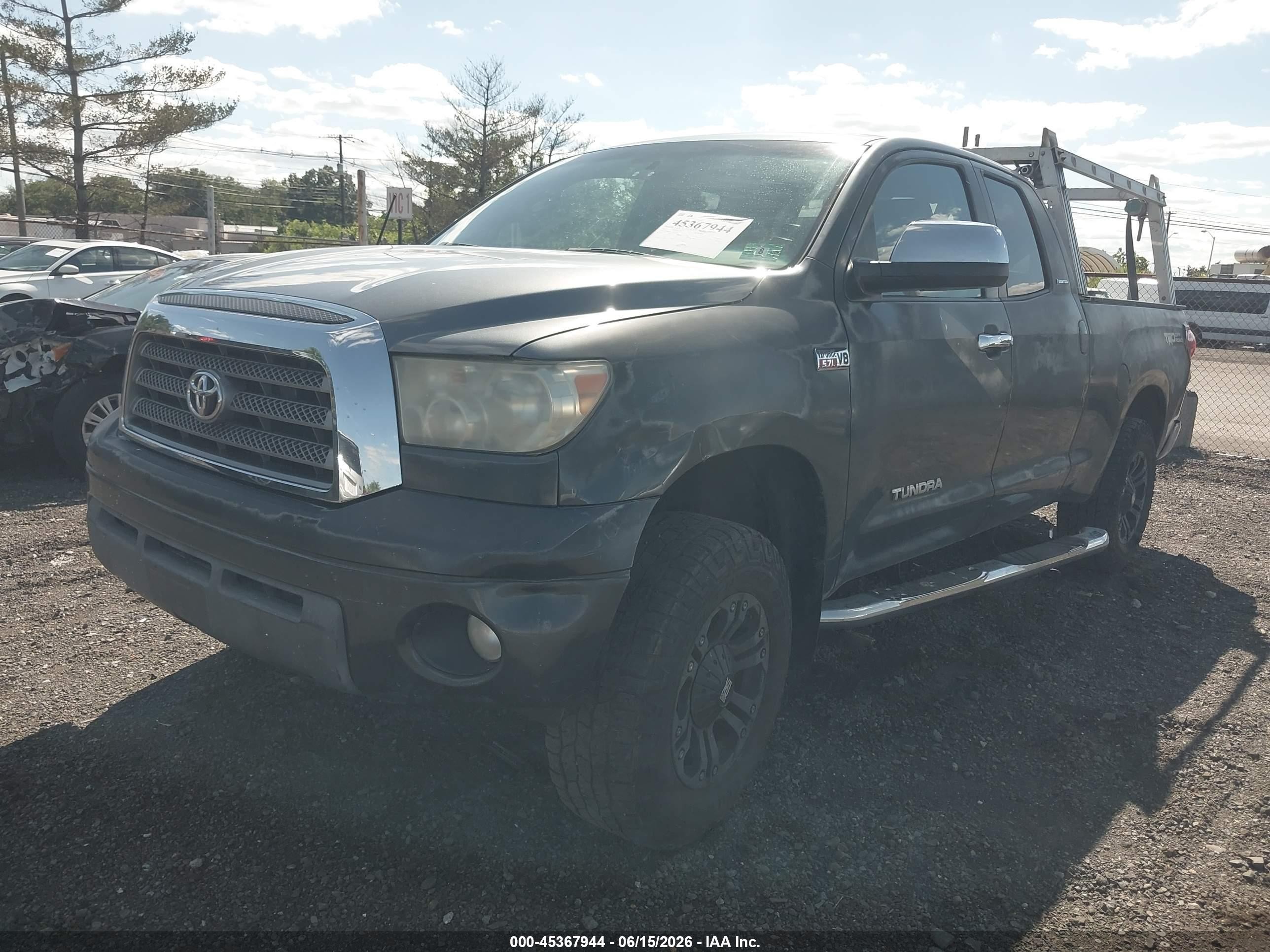 2007 Toyota Tundra Limited 5.7l V8 Gray vin: 5TFBV58157X021044