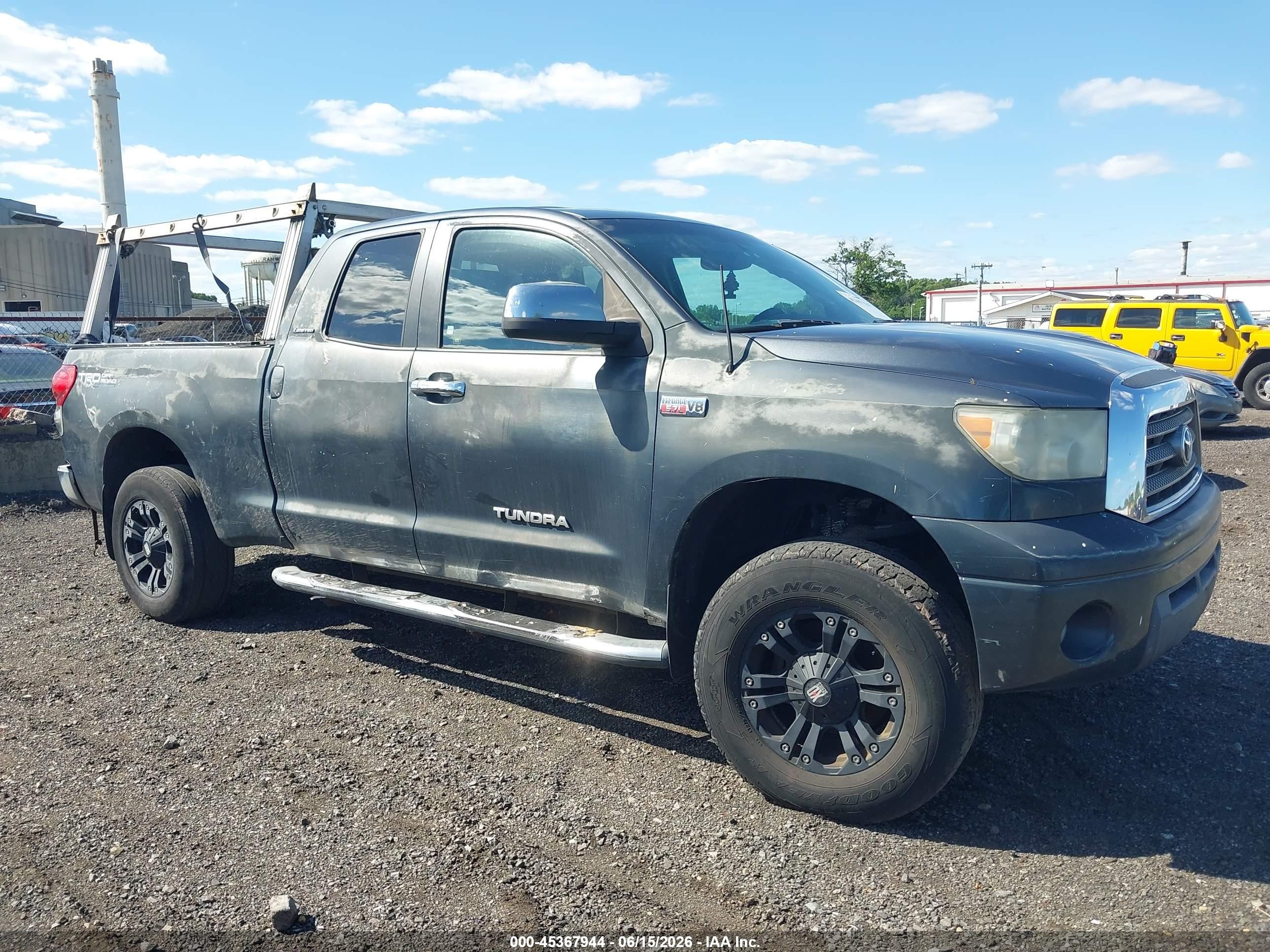 2007 Toyota Tundra Limited 5.7l V8 Gray vin: 5TFBV58157X021044
