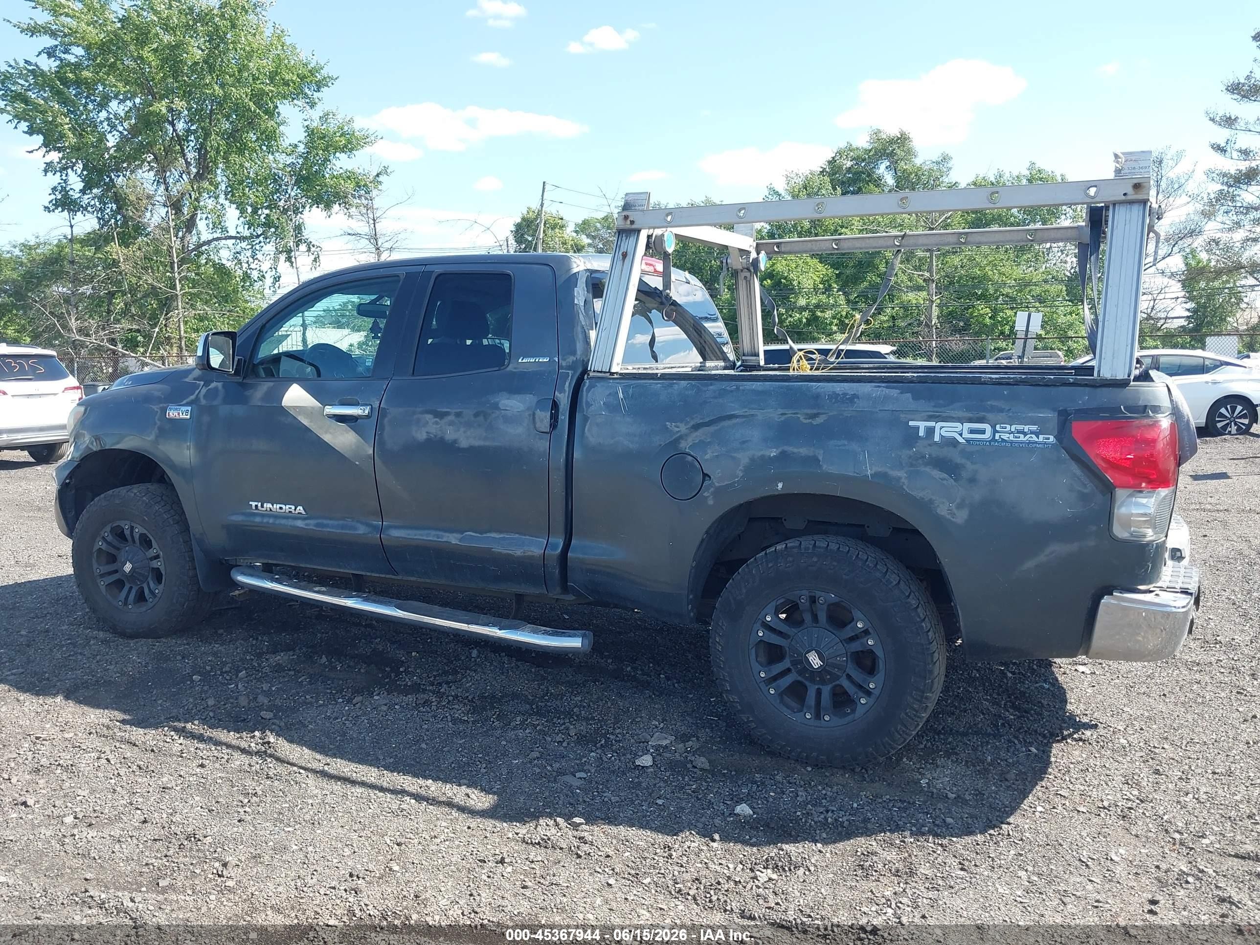 2007 Toyota Tundra Limited 5.7l V8 Gray vin: 5TFBV58157X021044