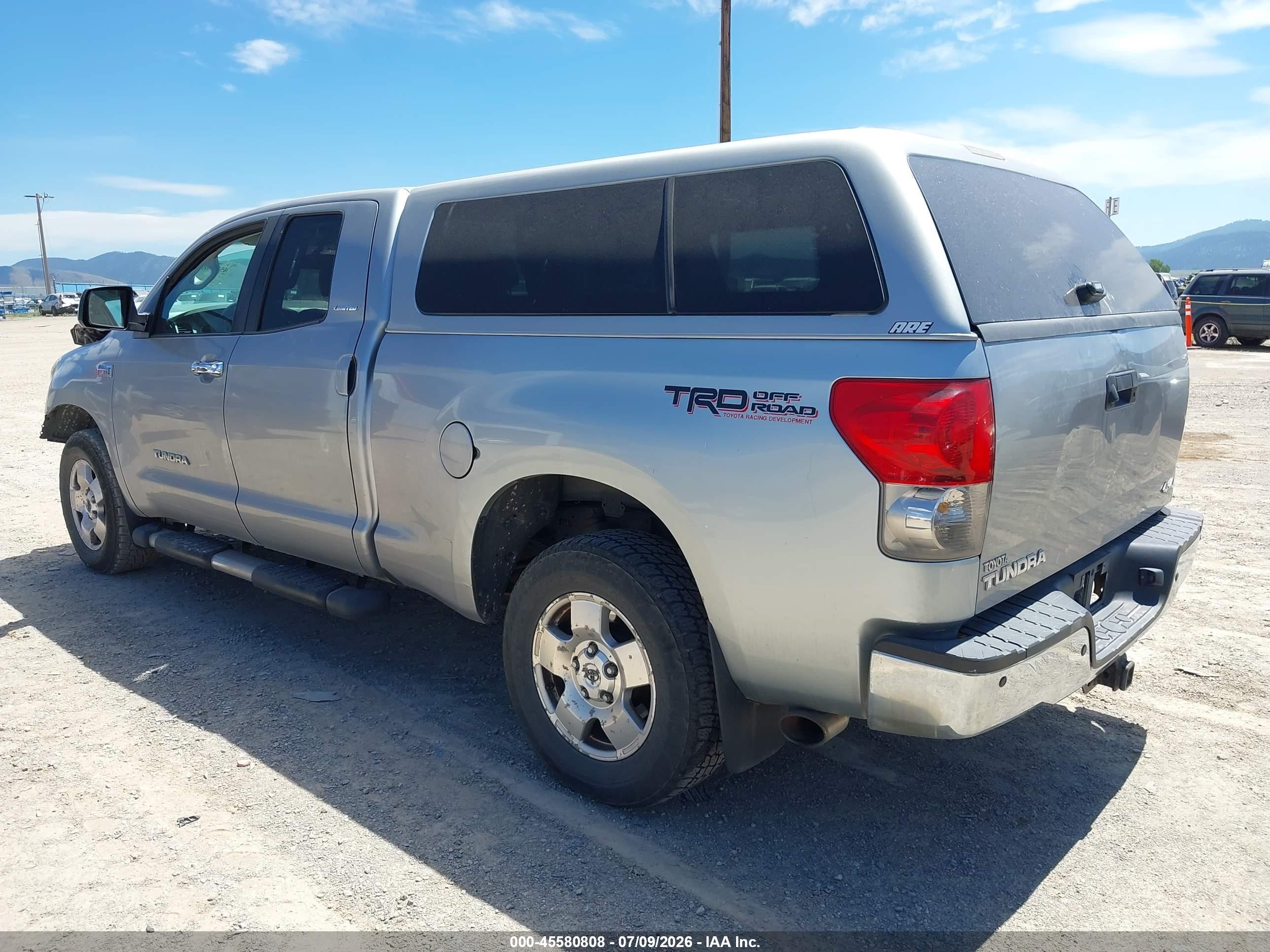 2007 Toyota Tundra Limited 5.7l V8 Silver vin: 5TFBV58167X011347