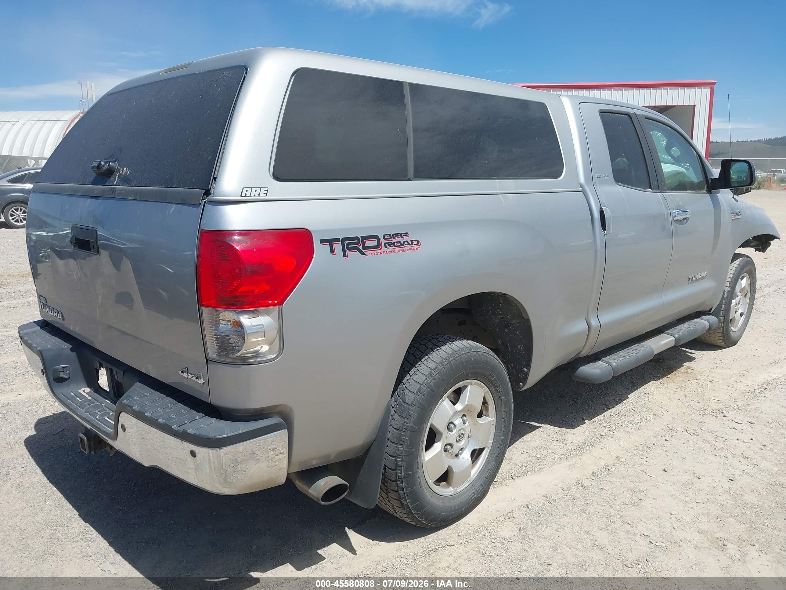 2007 Toyota Tundra Limited 5.7l V8 Silver vin: 5TFBV58167X011347