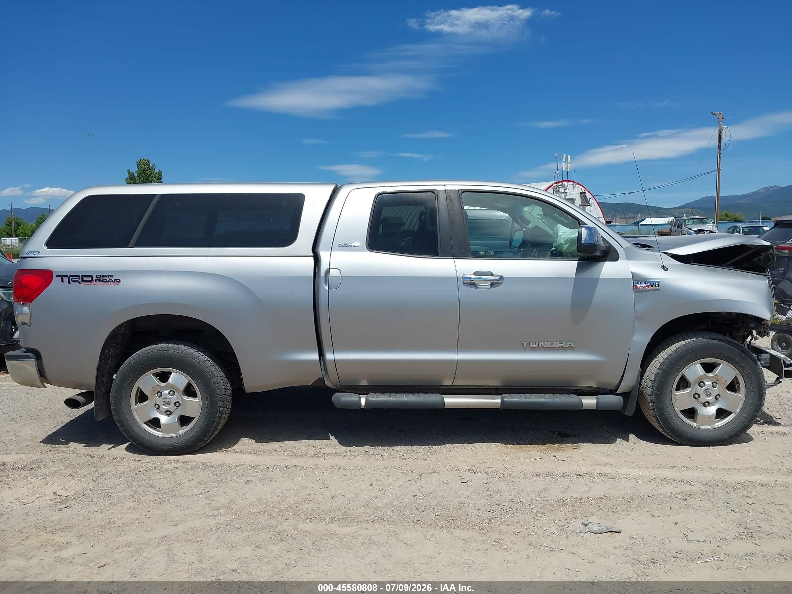 2007 Toyota Tundra Limited 5.7l V8 Silver vin: 5TFBV58167X011347