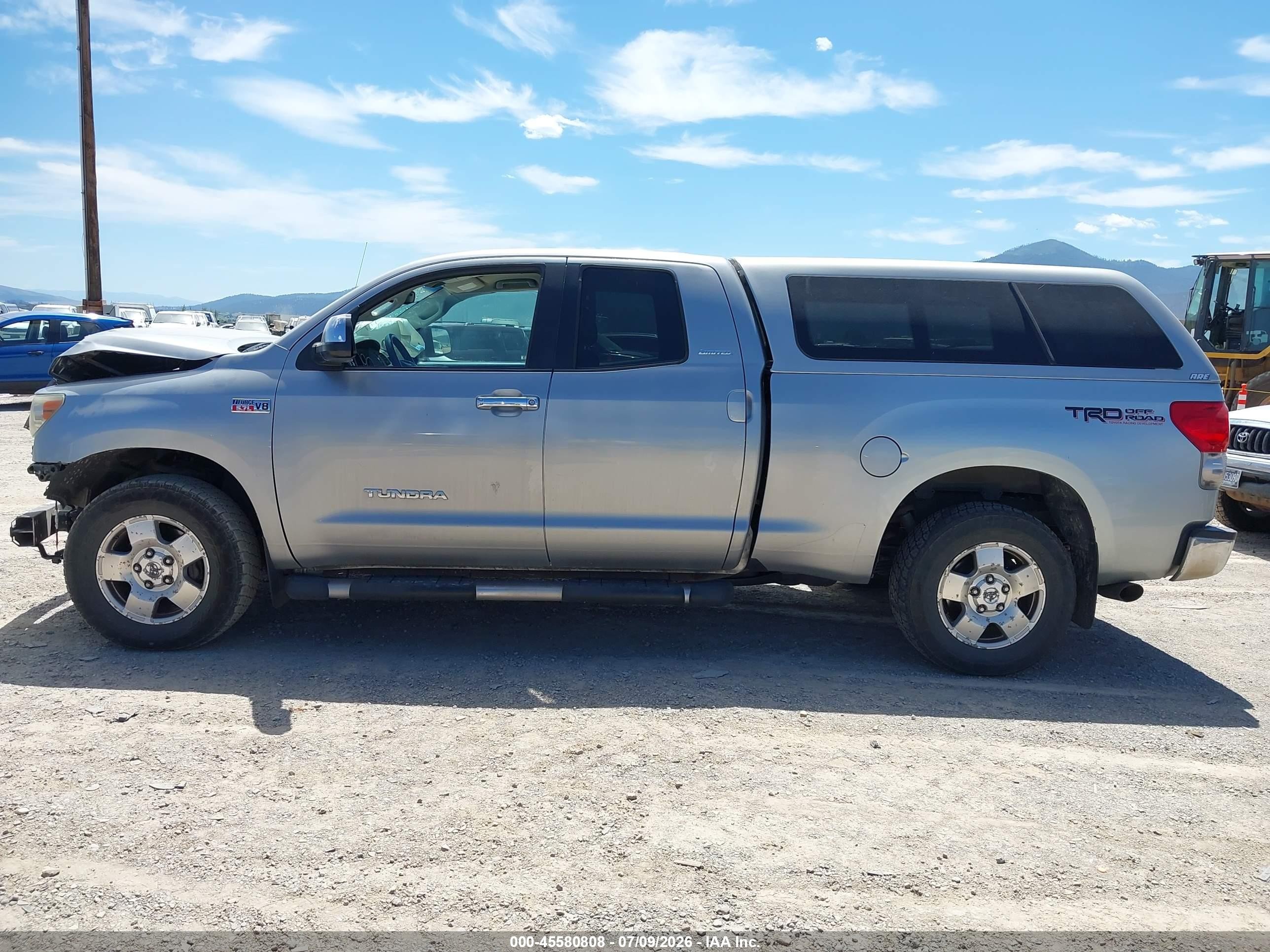 2007 Toyota Tundra Limited 5.7l V8 Silver vin: 5TFBV58167X011347