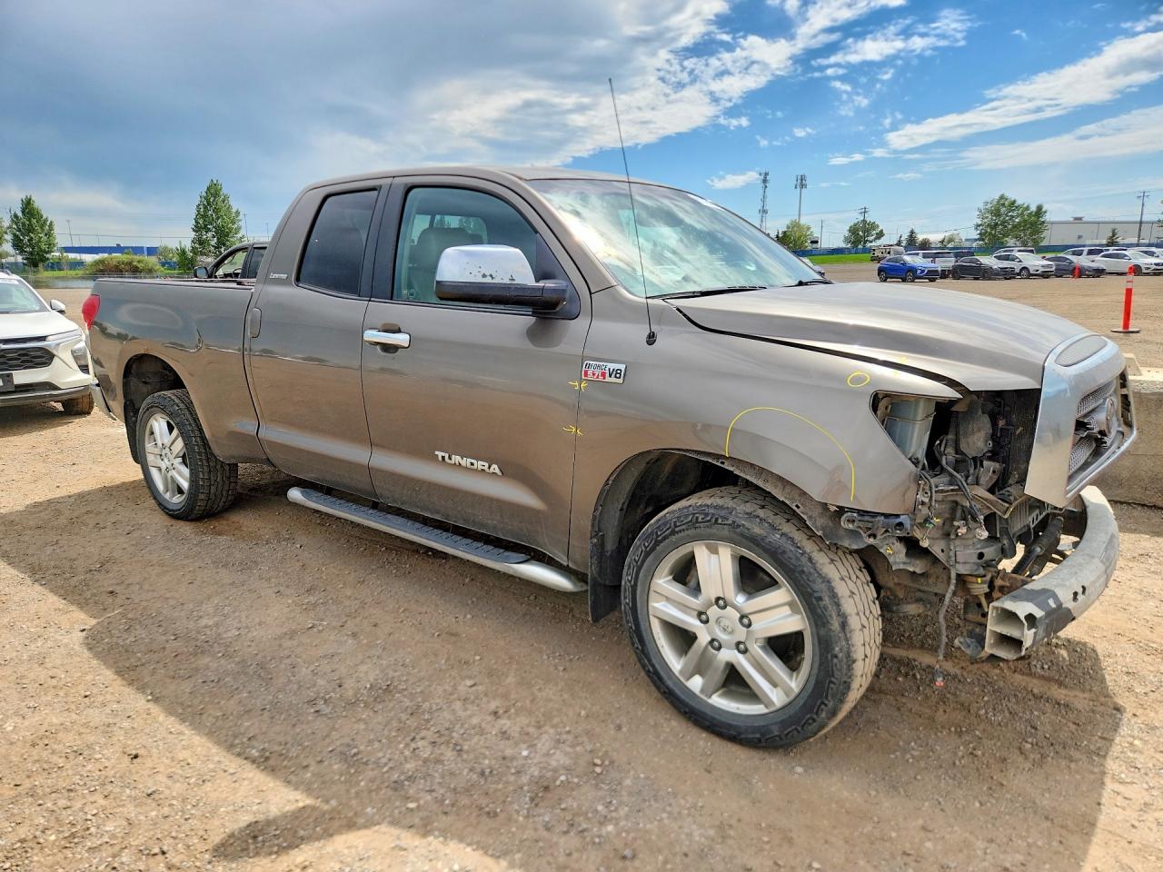 2007 Toyota Tundra Double Cab Limited Brown vin: 5TFBV58197X029941