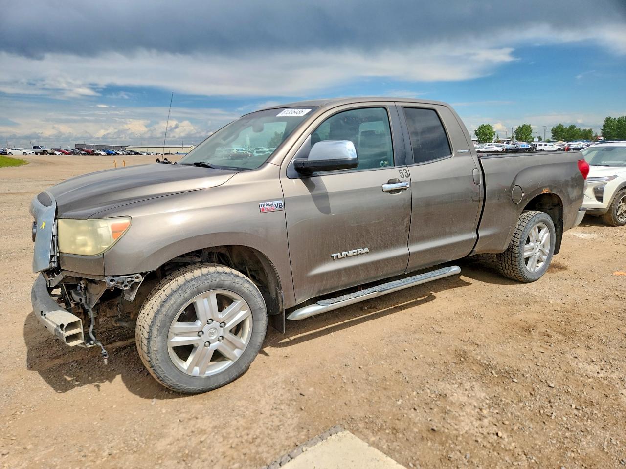 2007 Toyota Tundra Double Cab Limited Brown vin: 5TFBV58197X029941
