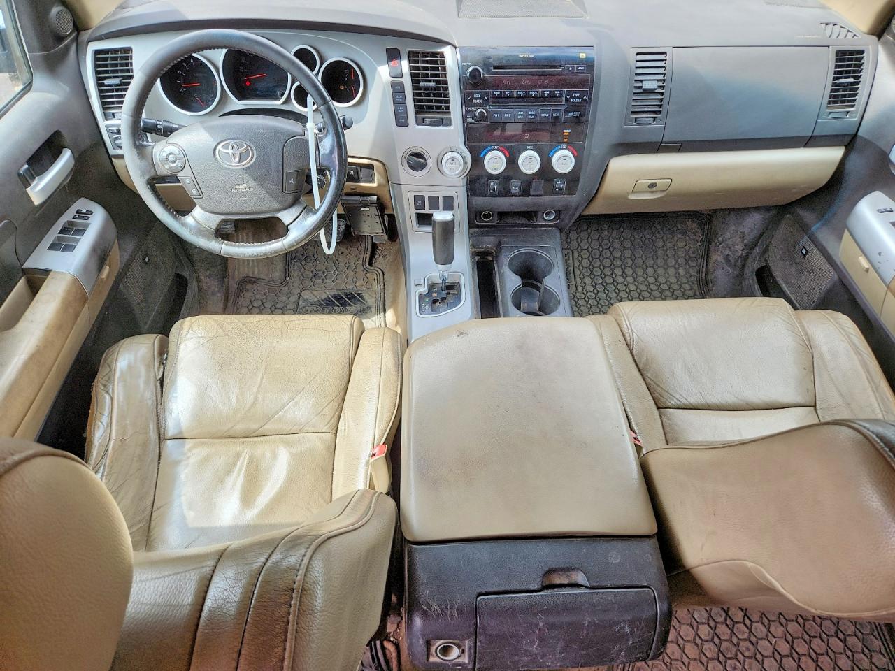 2007 Toyota Tundra Double Cab Limited Brown vin: 5TFBV58197X029941