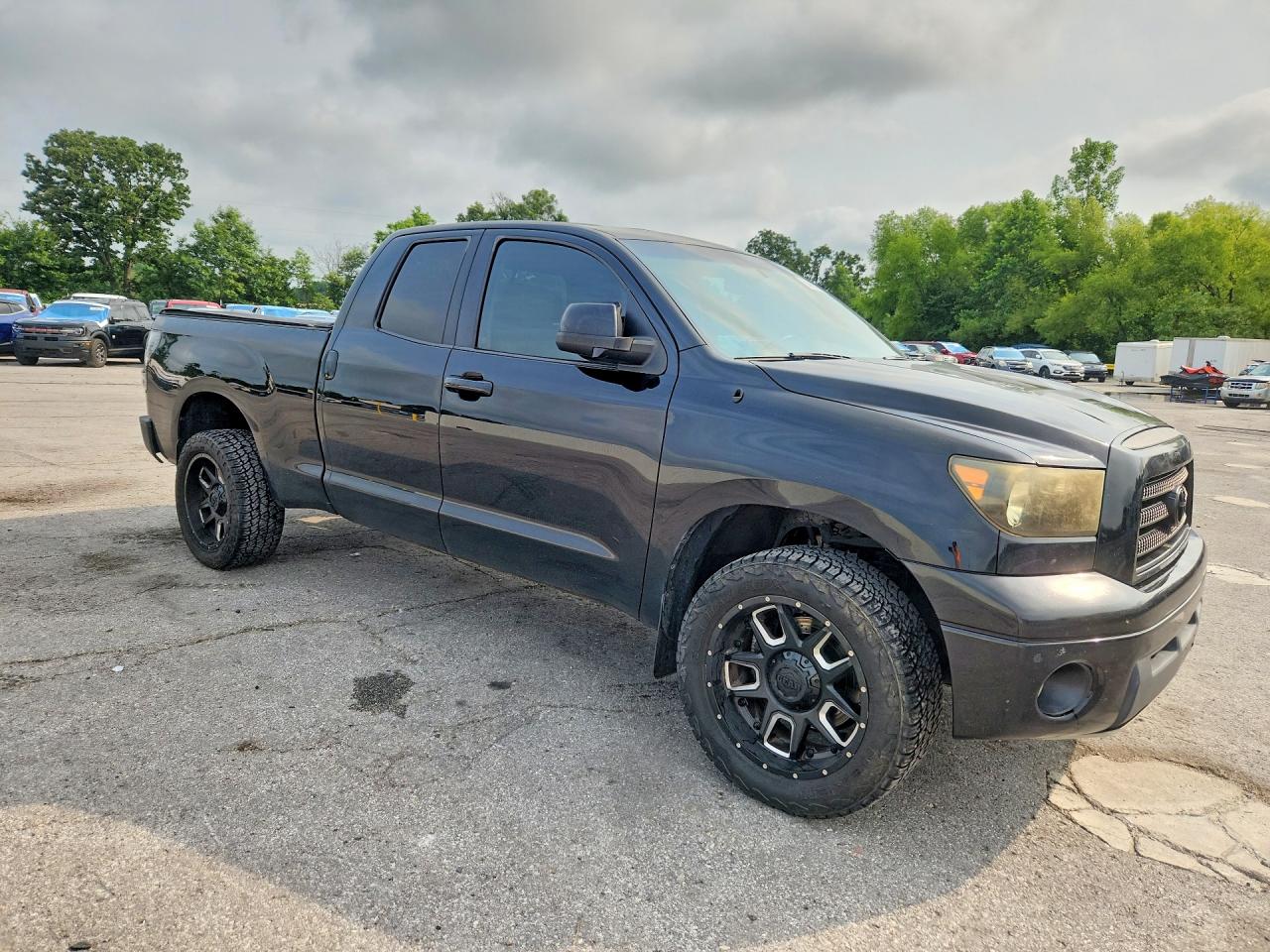 2008 Toyota Tundra Double Cab Limited Black vin: 5TFBV581X8X040139