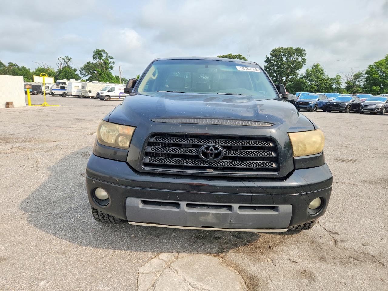 2008 Toyota Tundra Double Cab Limited Black vin: 5TFBV581X8X040139