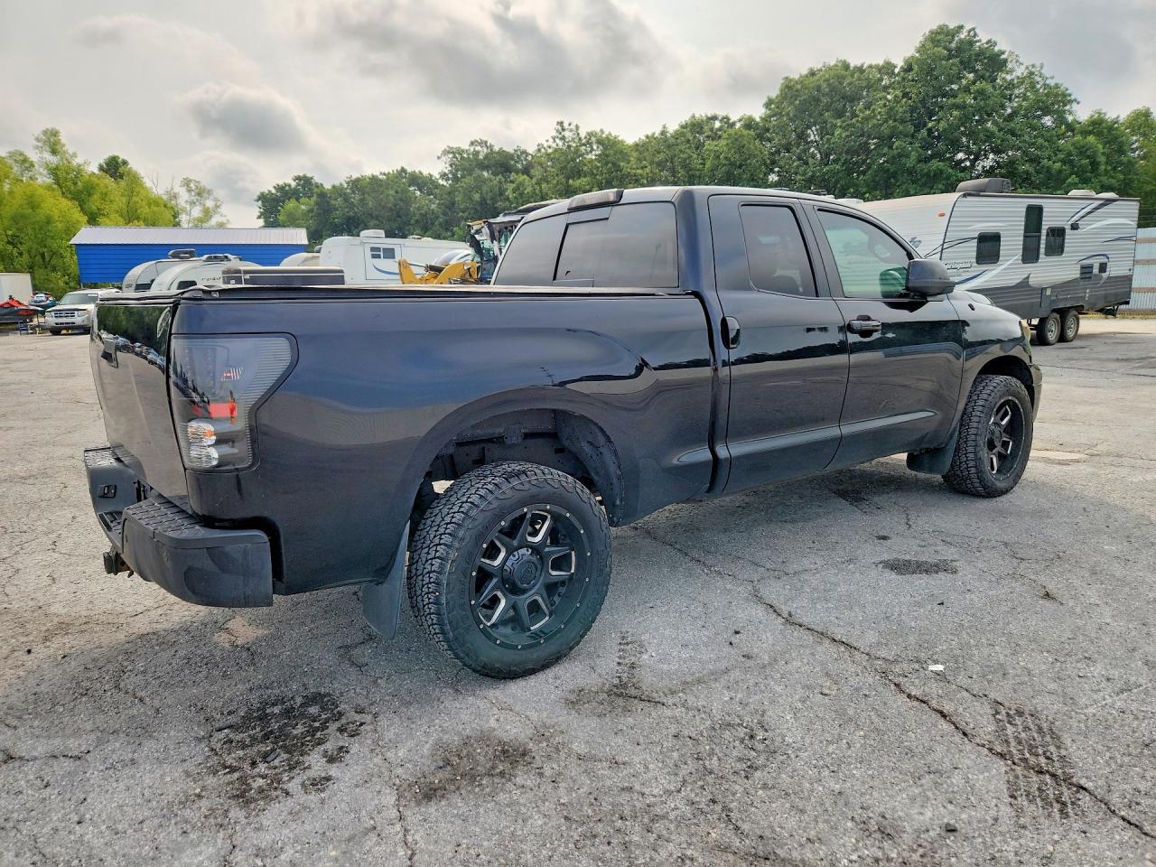 2008 Toyota Tundra Double Cab Limited Black vin: 5TFBV581X8X040139